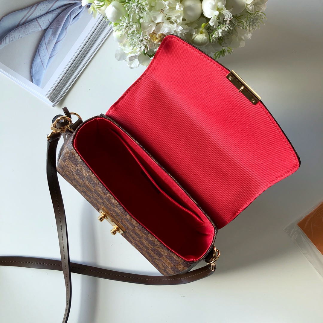 Louis Vuitton Croisette-N53000- 24.5×24.2x9CM Louis Vuitton Croisette-N53000- 24.5×24.2x9CM