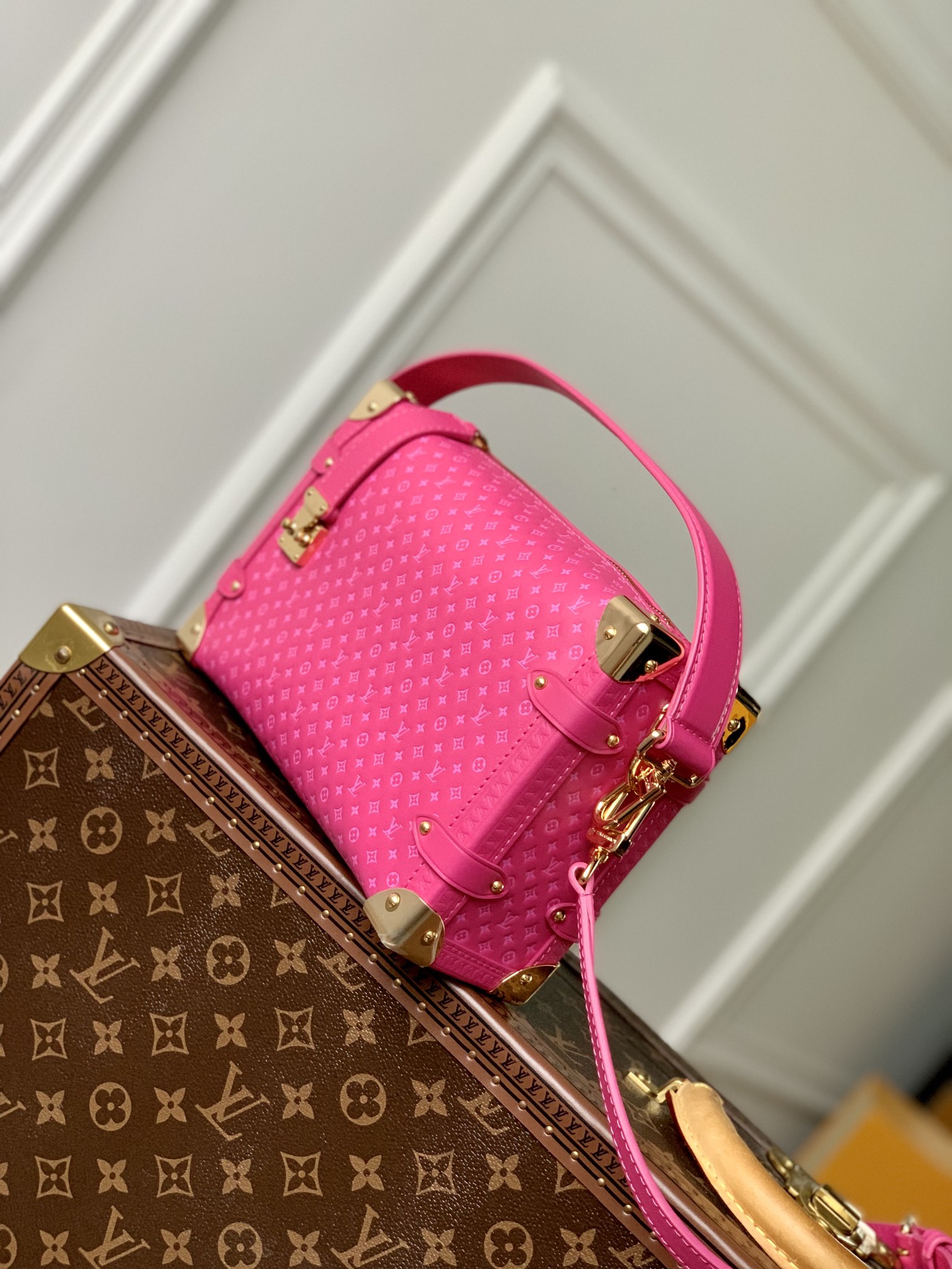 Louis Vuitton Petite Malle Handbags-M46358-21 x 14 x 6CM Louis Vuitton Petite Malle Handbags-M46358-21 x 14 x 6CM