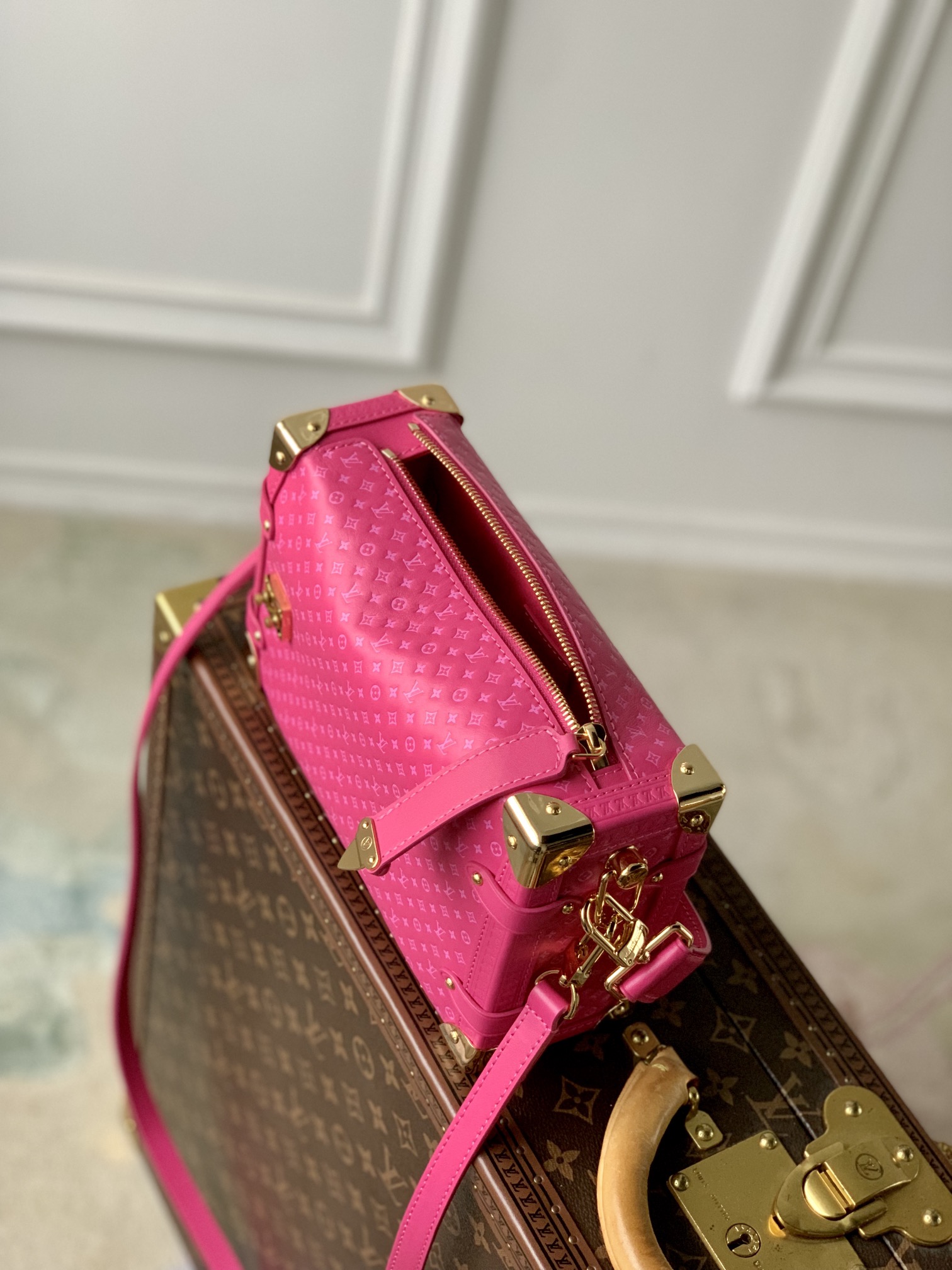 Louis Vuitton Petite Malle Handbags-M46358-21 x 14 x 6CM Louis Vuitton Petite Malle Handbags-M46358-21 x 14 x 6CM