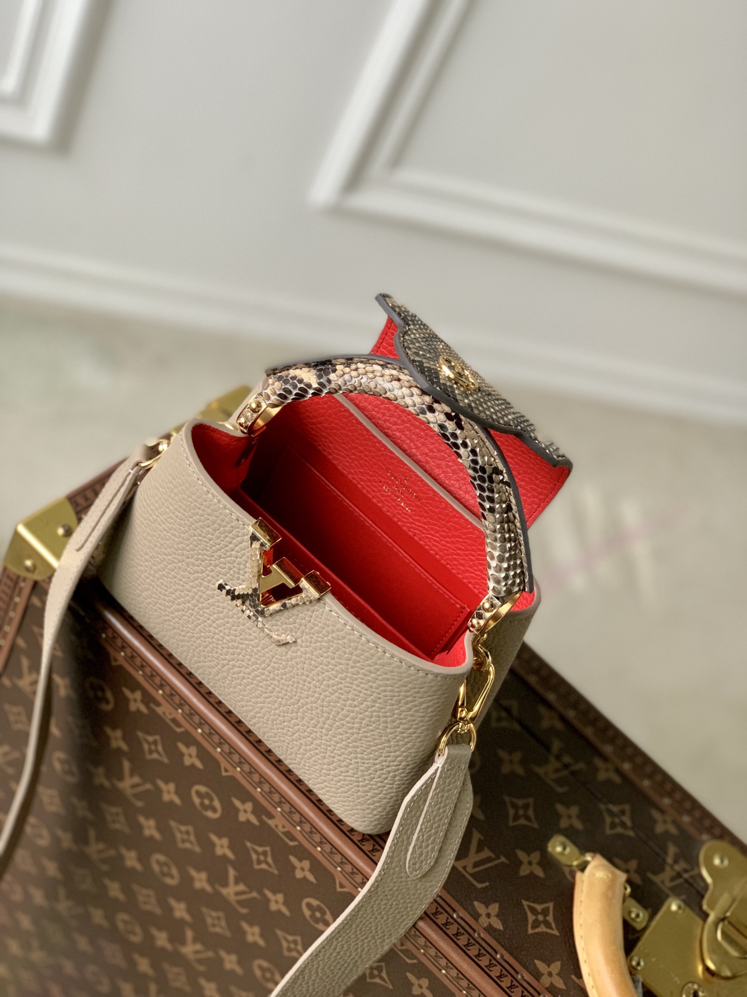 Louis Vuitton Mini Capucines Handlebag-21*14*8CM Louis Vuitton Mini Capucines Handlebag-21*14*8CM
