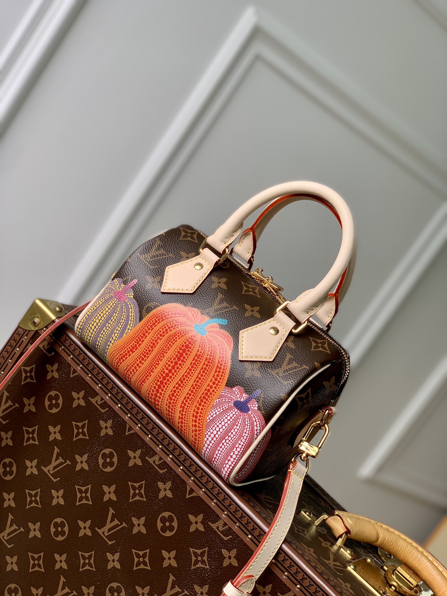 Louis Vuitton YK Speedy Bandoulière 20 -M46411-20*13.5*12CM