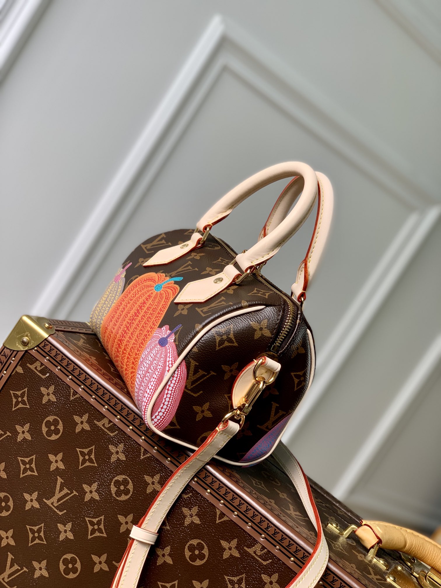 Louis Vuitton YK Speedy Bandoulière 20 -M46411-20*13.5*12CM