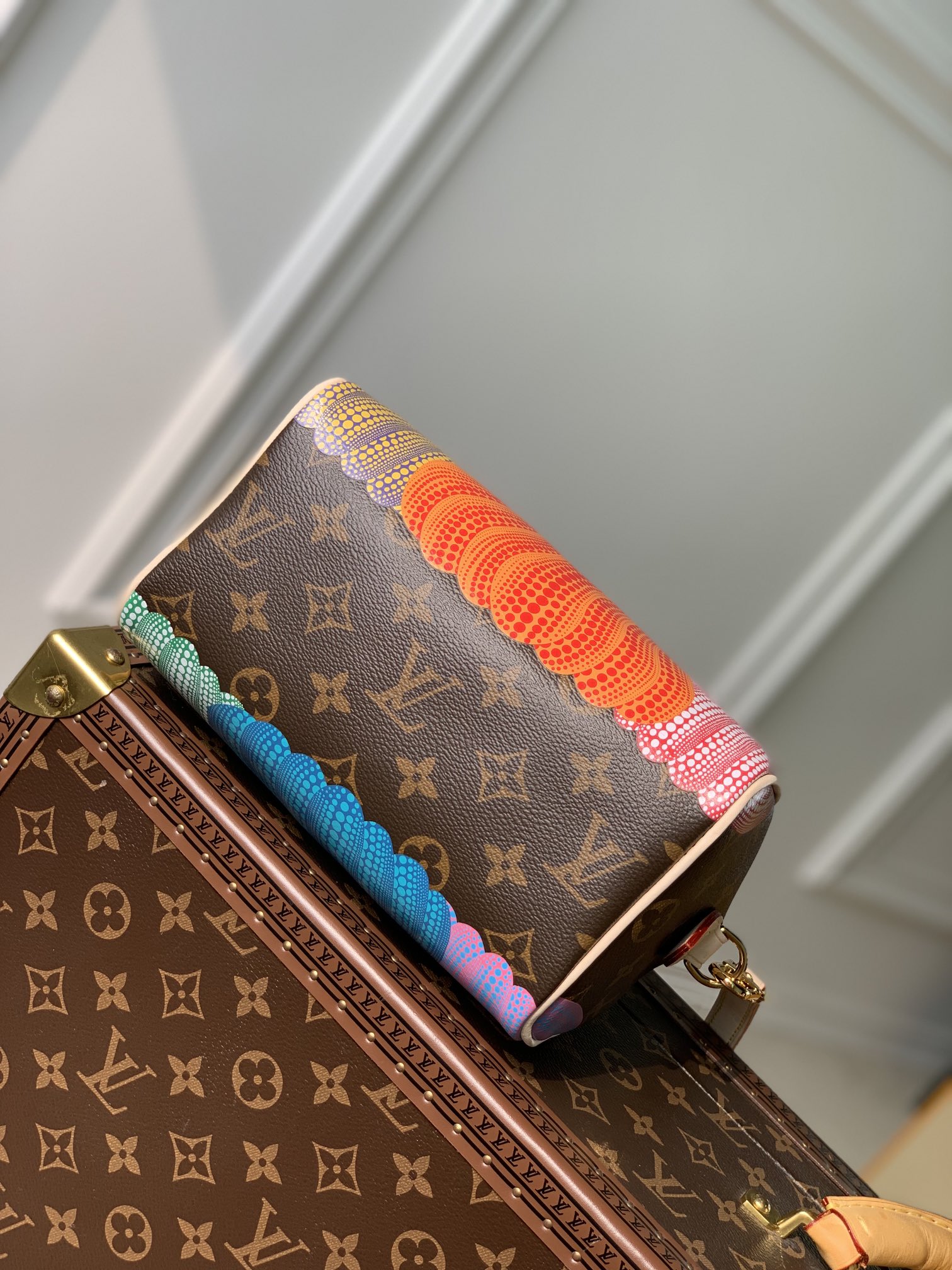 Louis Vuitton YK Speedy Bandoulière 20 -M46411-20*13.5*12CM