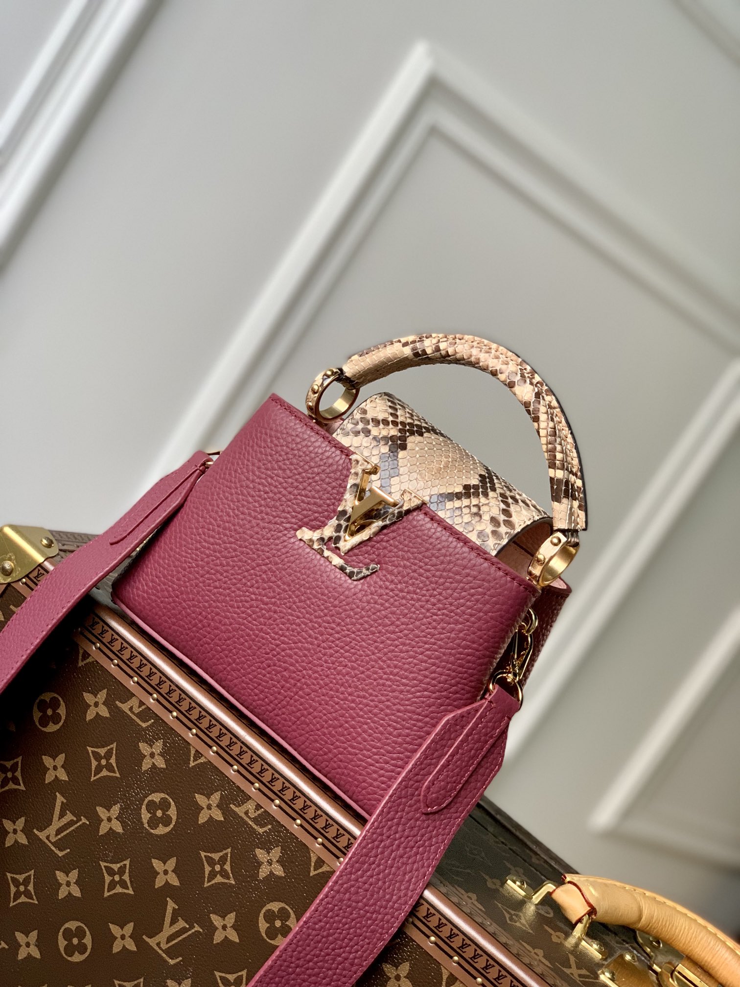 Louis Vuitton Mini Capucines Handlebag-21*14*8CM