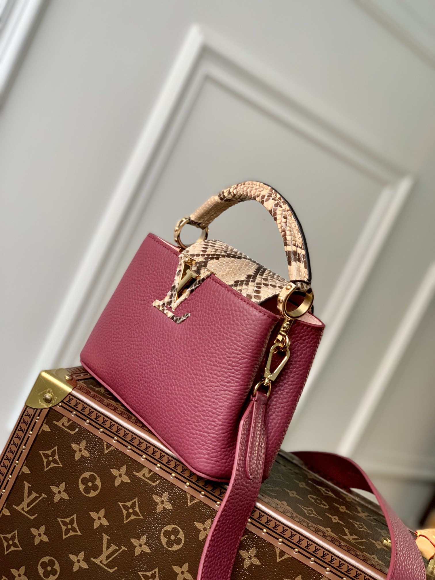 Louis Vuitton Mini Capucines Handlebag-21*14*8CM