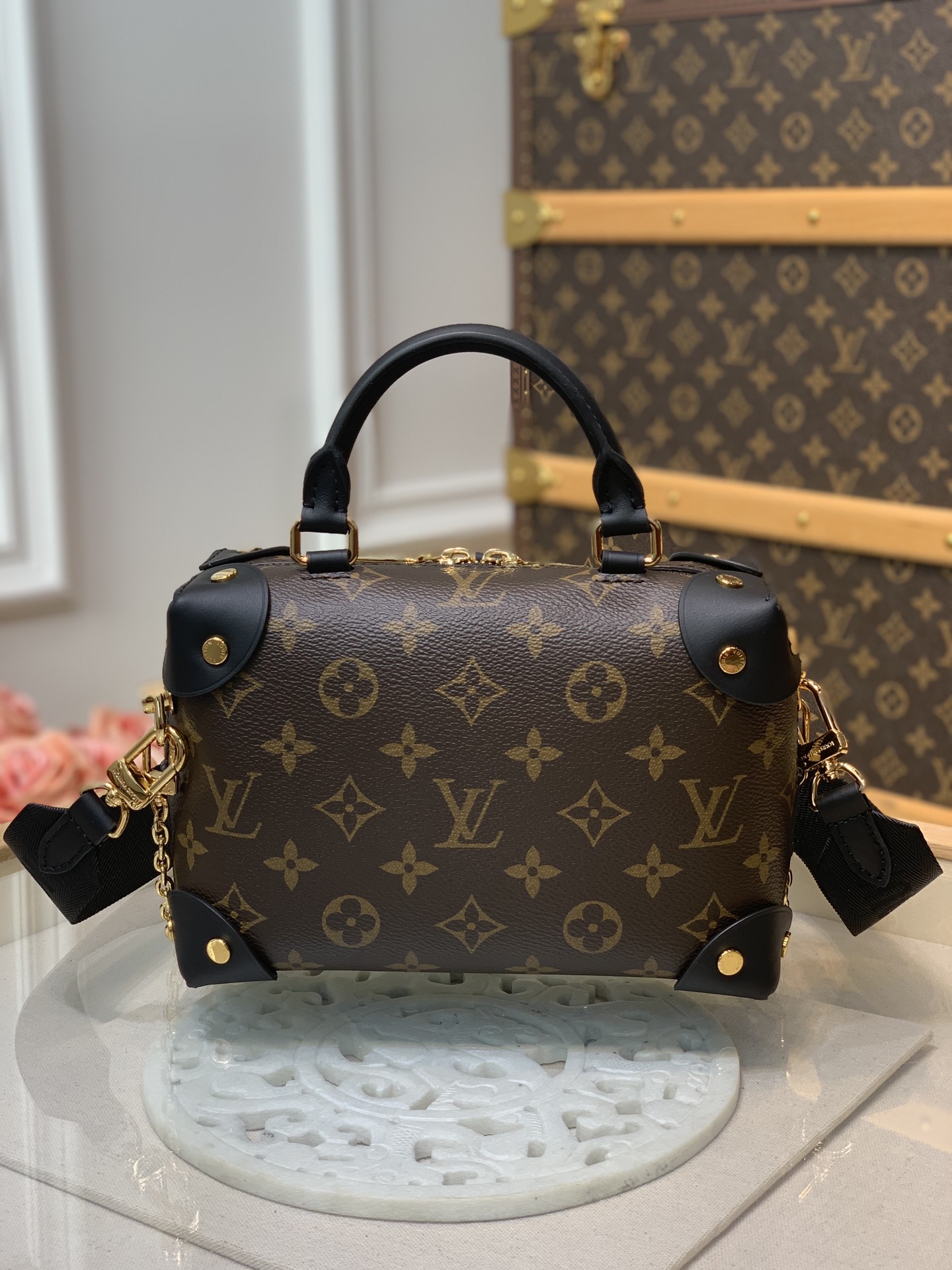 Louis Vuitton Petite Malle Souple-20x12x9.5CM Louis Vuitton Petite Malle Souple-20x12x9.5CM