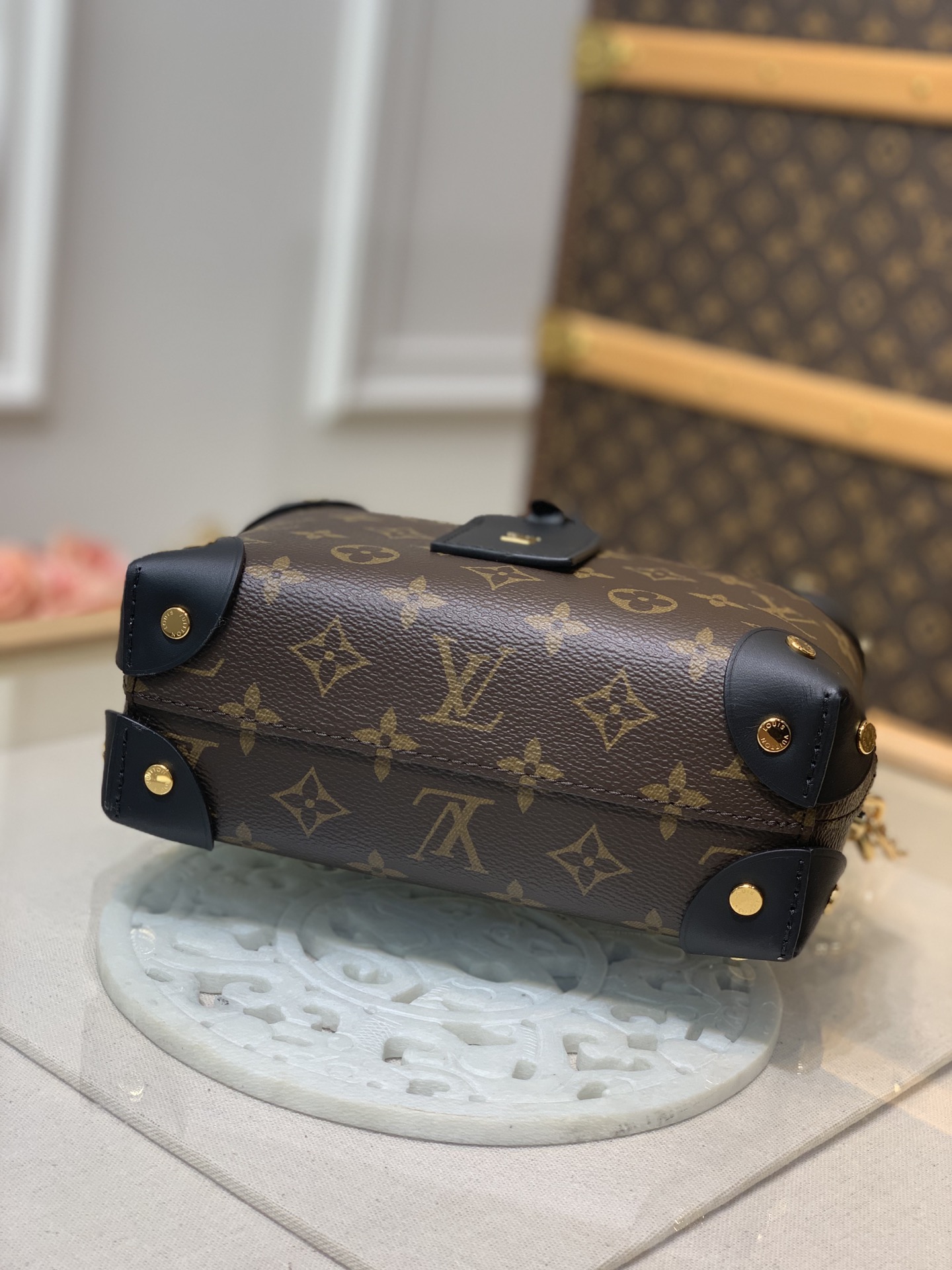 Louis Vuitton Petite Malle Souple-20x12x9.5CM Louis Vuitton Petite Malle Souple-20x12x9.5CM