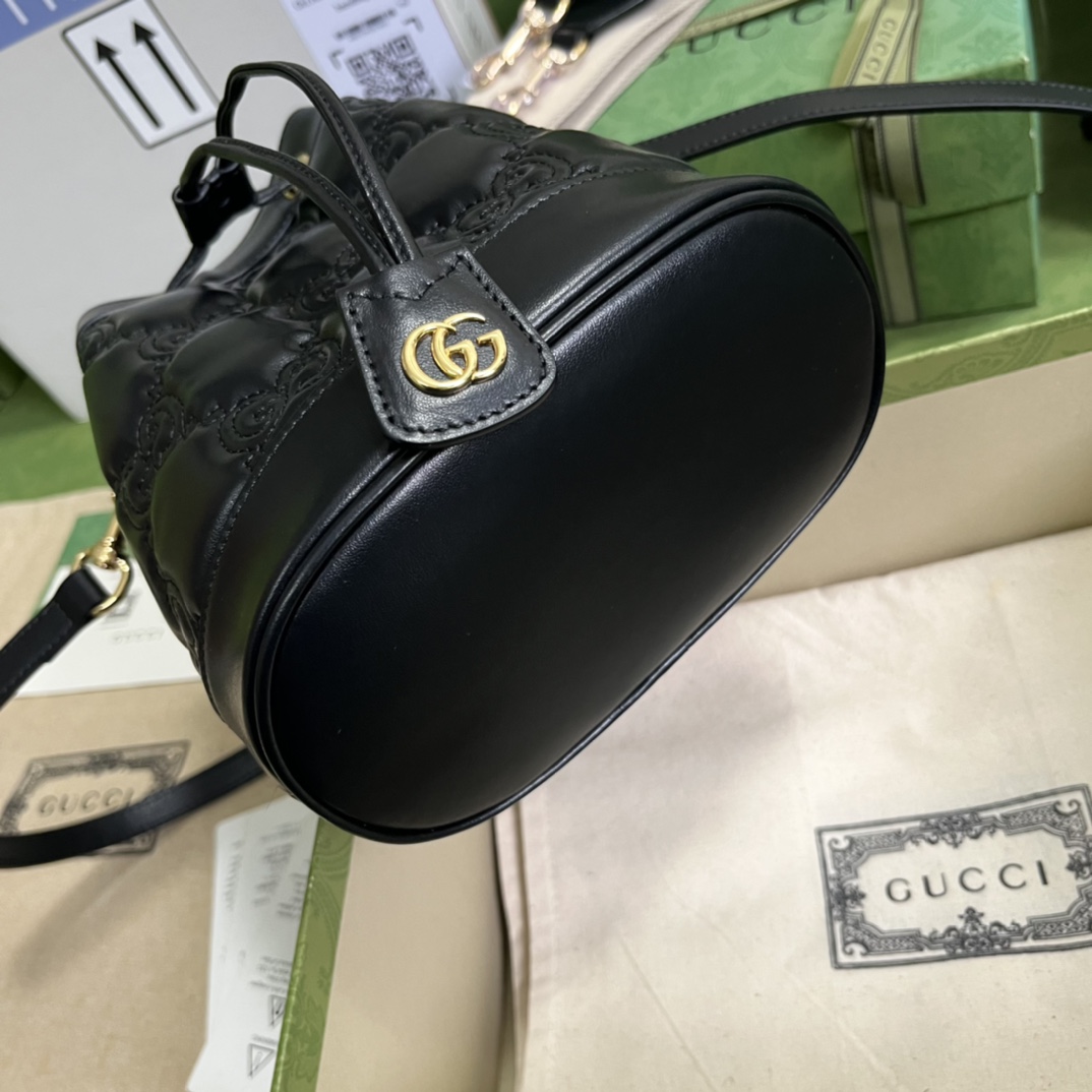 Gucci GG Matelassé Bucket Bag-17*20*10CM