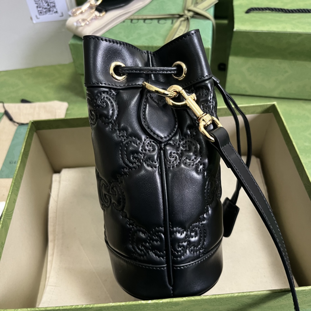 Gucci GG Matelassé Bucket Bag-17*20*10CM