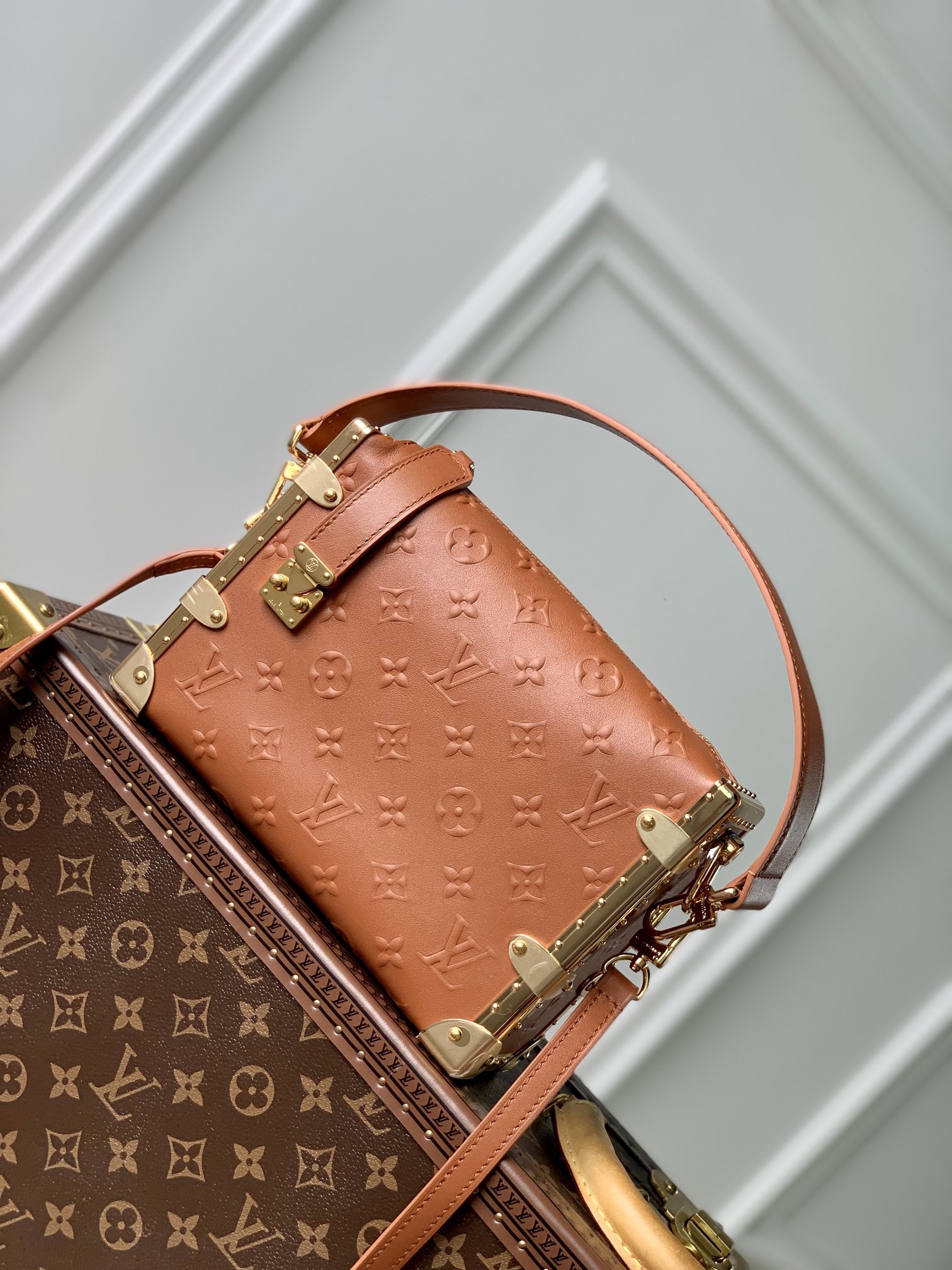 Louis Vuitton Petite Malle Handbags-M46358-21 x 14 x 6CM