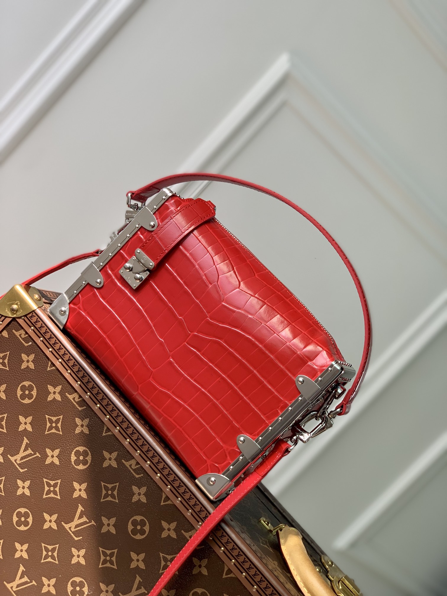 Louis Vuitton Petite Malle Handbags-M46358-21 x 14 x 6CM