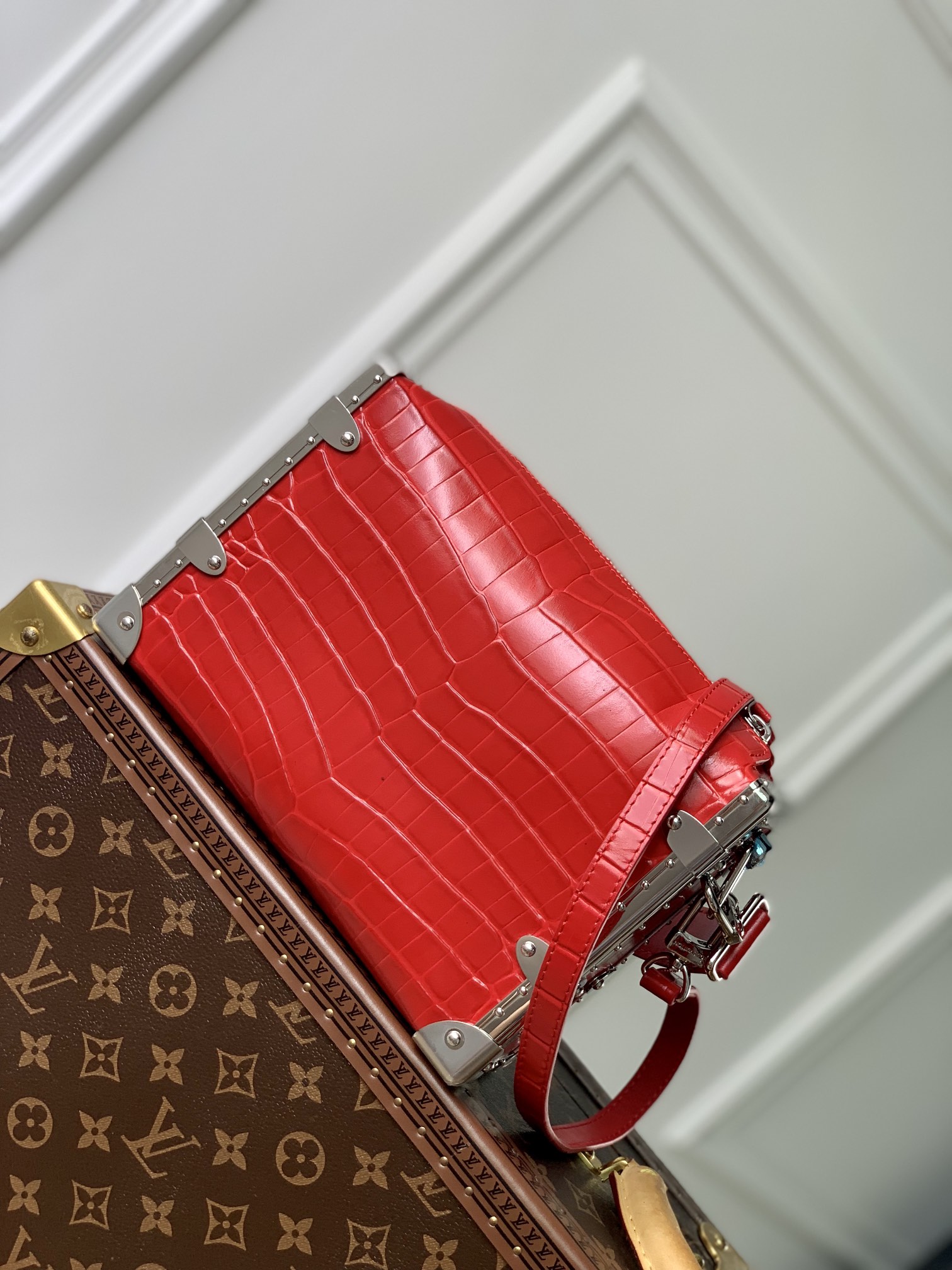 Louis Vuitton Petite Malle Handbags-M46358-21 x 14 x 6CM Louis Vuitton Petite Malle Handbags-M46358-21 x 14 x 6CM