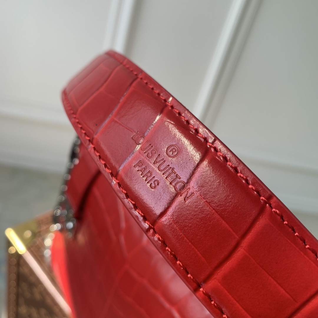 Louis Vuitton Petite Malle Handbags-M46358-21 x 14 x 6CM Louis Vuitton Petite Malle Handbags-M46358-21 x 14 x 6CM