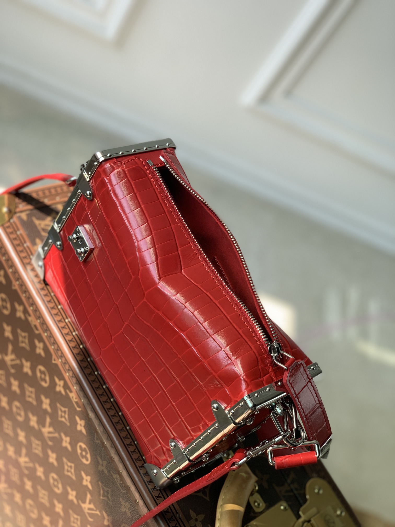 Louis Vuitton Petite Malle Handbags-M46358-21 x 14 x 6CM Louis Vuitton Petite Malle Handbags-M46358-21 x 14 x 6CM