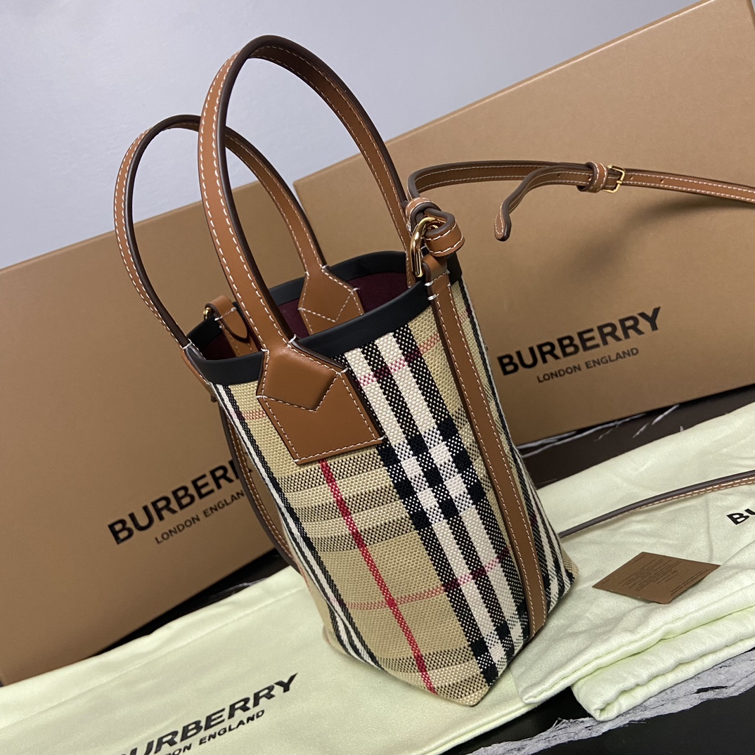 Burberry Bucket Bag-13*8.5*19.5CM