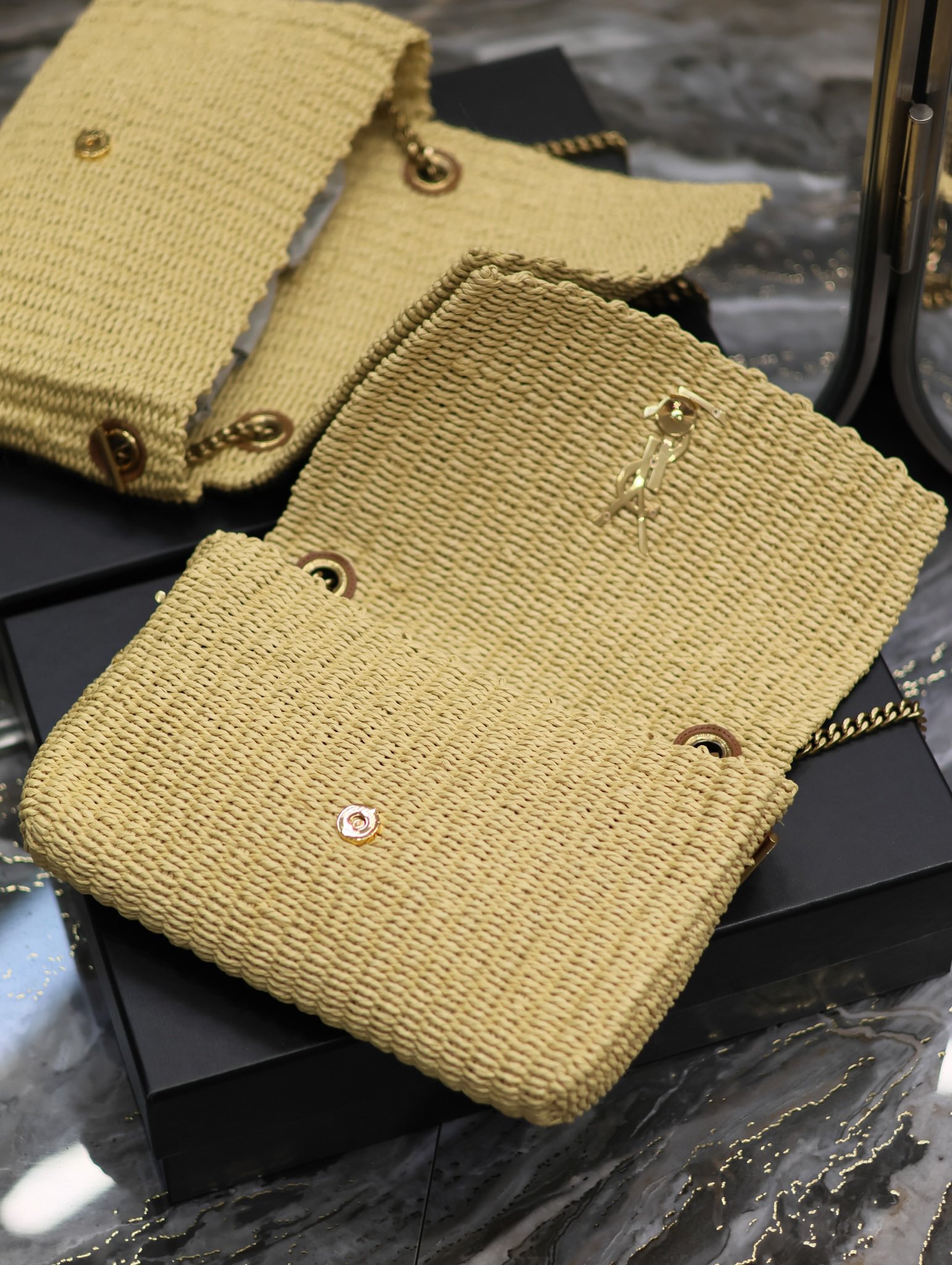 YSL Kate With Raffia-28.5×20×6CM