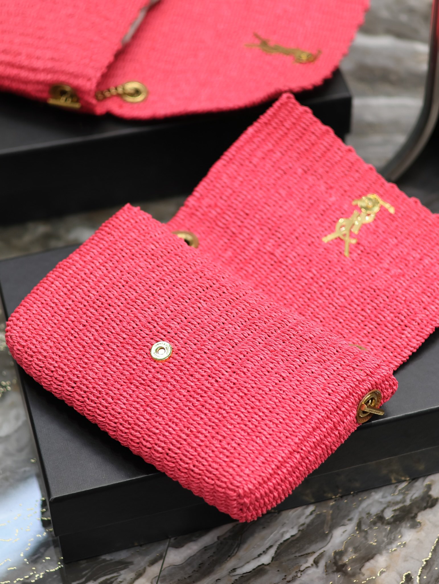 YSL Kate With Raffia-28.5×20×6CM