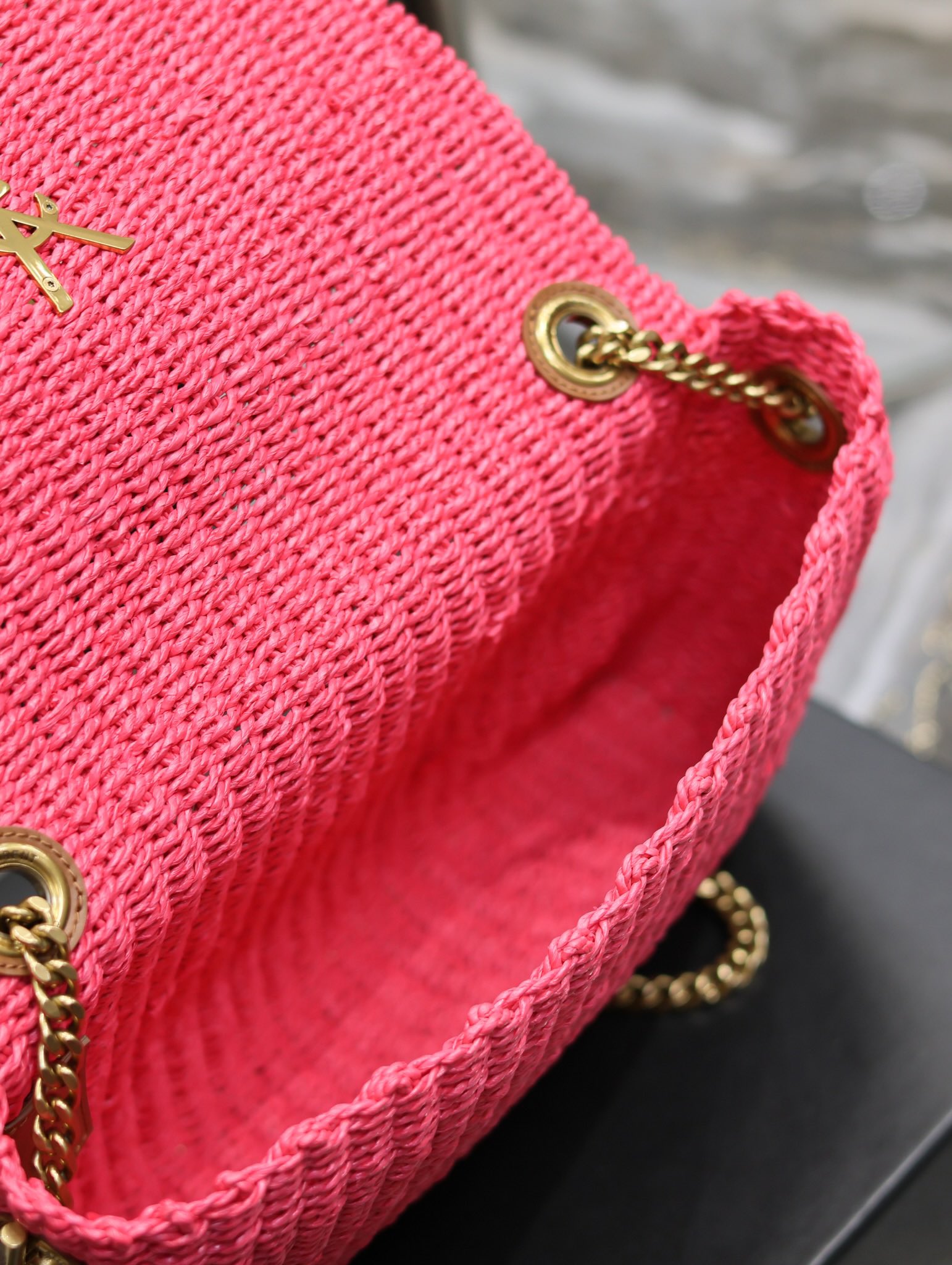 YSL Kate With Raffia-28.5×20×6CM