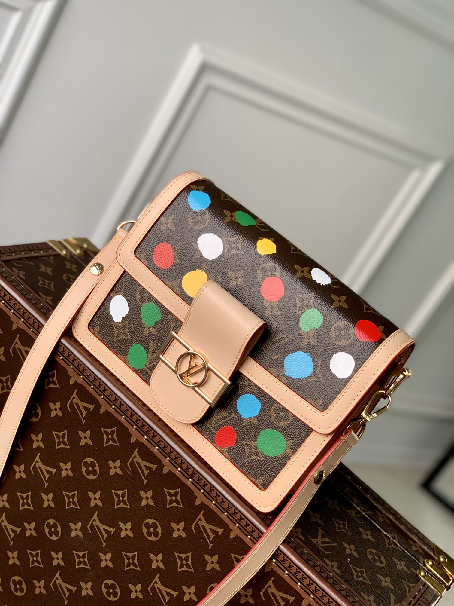 Louis Vuittonx YK Dauphine Bag-25*17*10.5CM