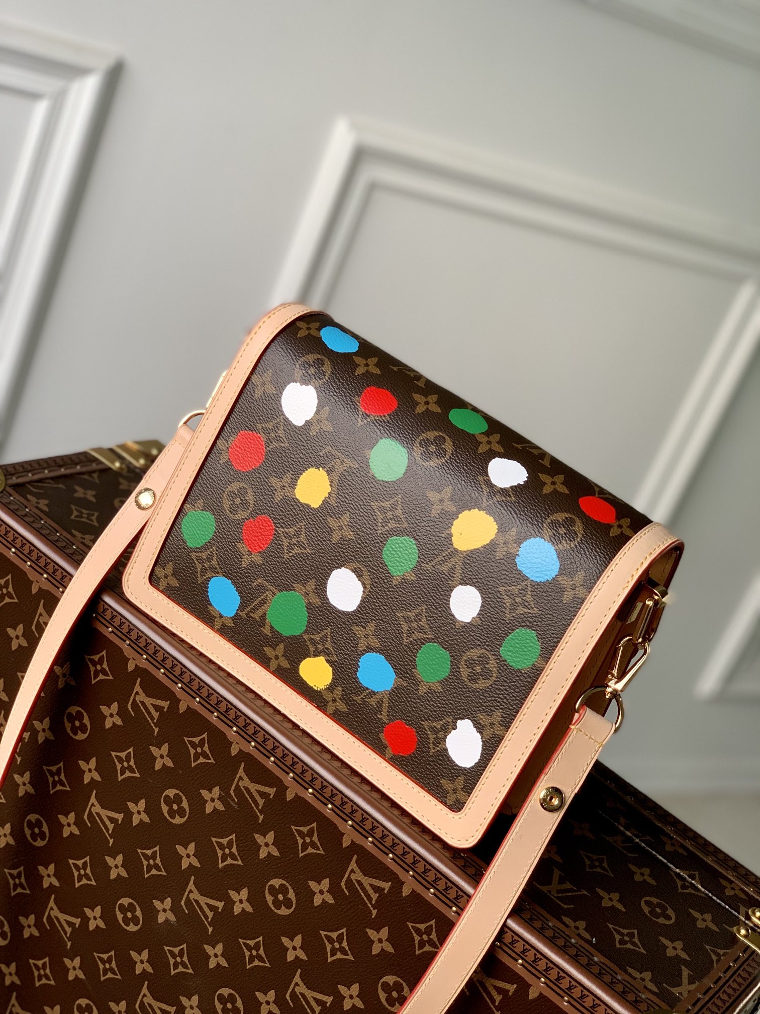 Louis Vuittonx YK Dauphine Bag-25*17*10.5CM