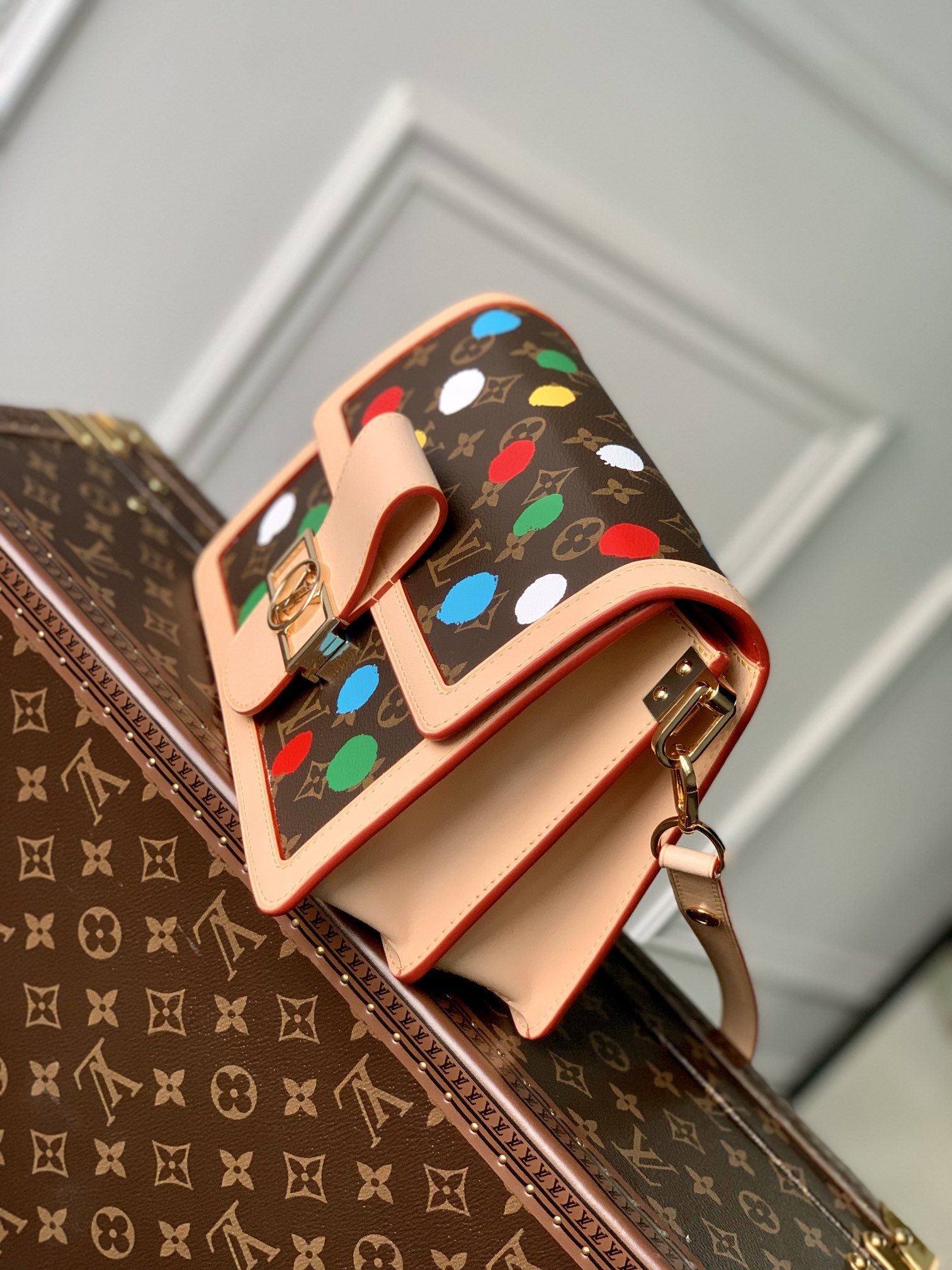 Louis Vuittonx YK Dauphine Bag-25*17*10.5CM