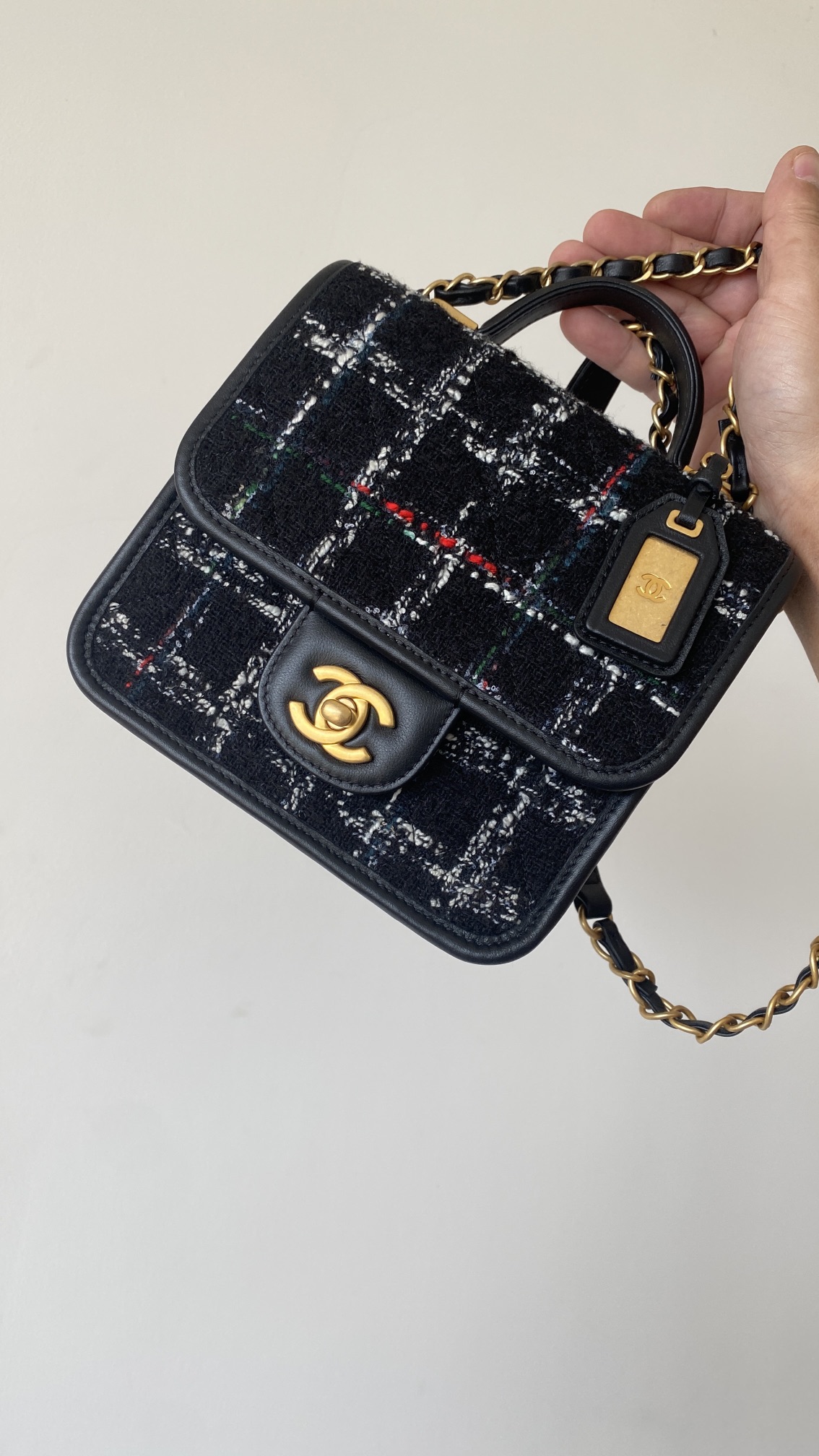 Ch@nel Flap Bag-17×20.5x6CM