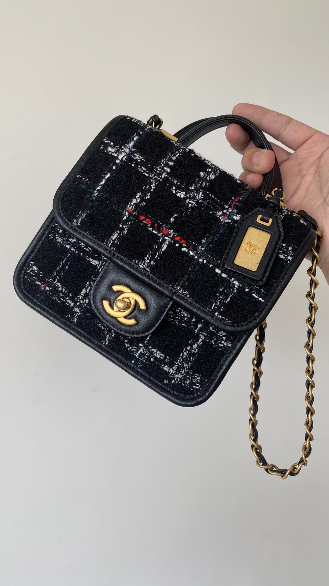 Ch@nel Flap Bag-17×20.5x6CM