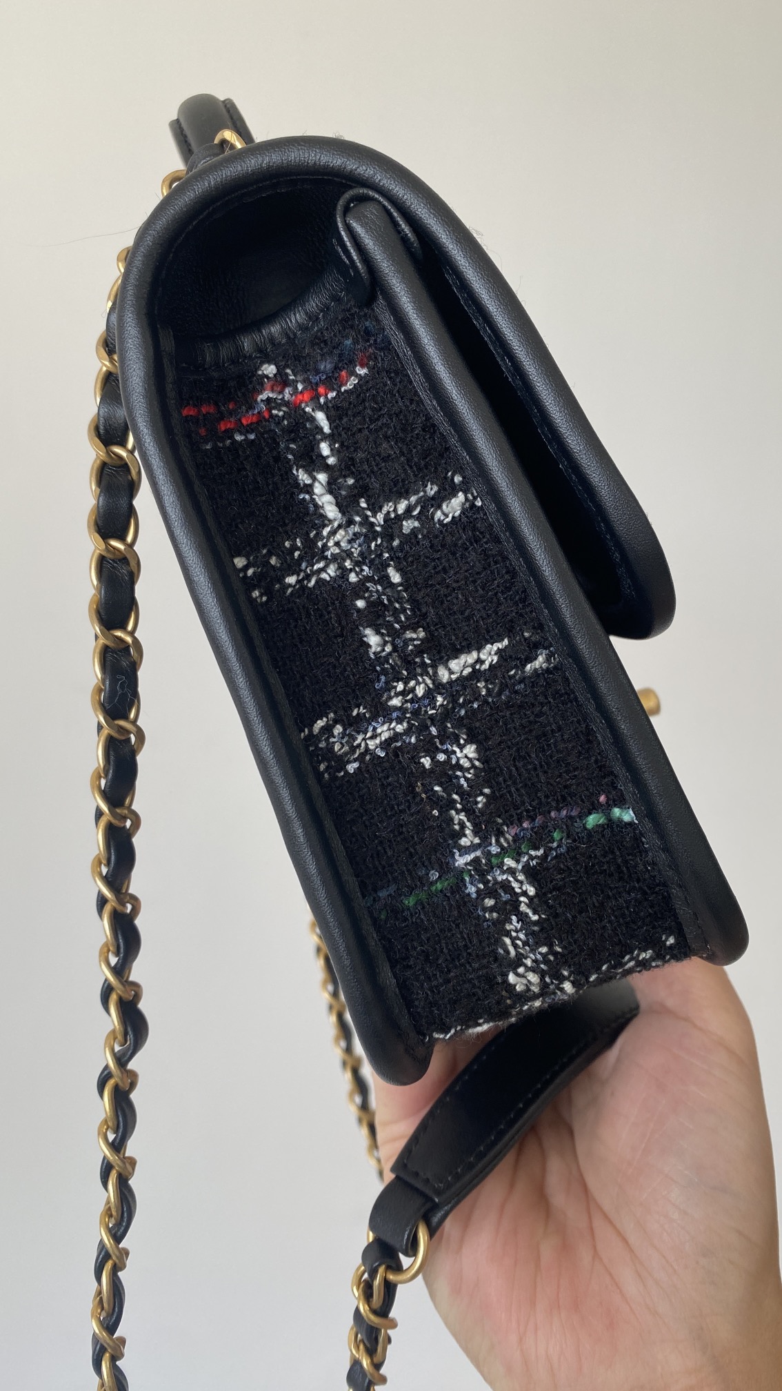 Ch@nel Flap Bag-17×20.5x6CM