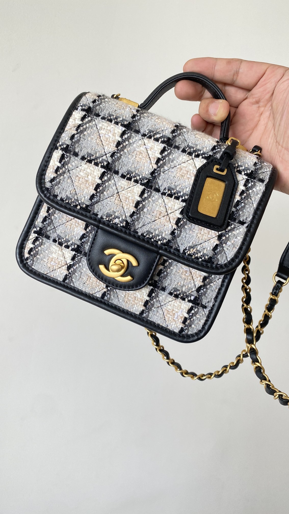 Ch@nel Flap Bag-17×20.5x6CM