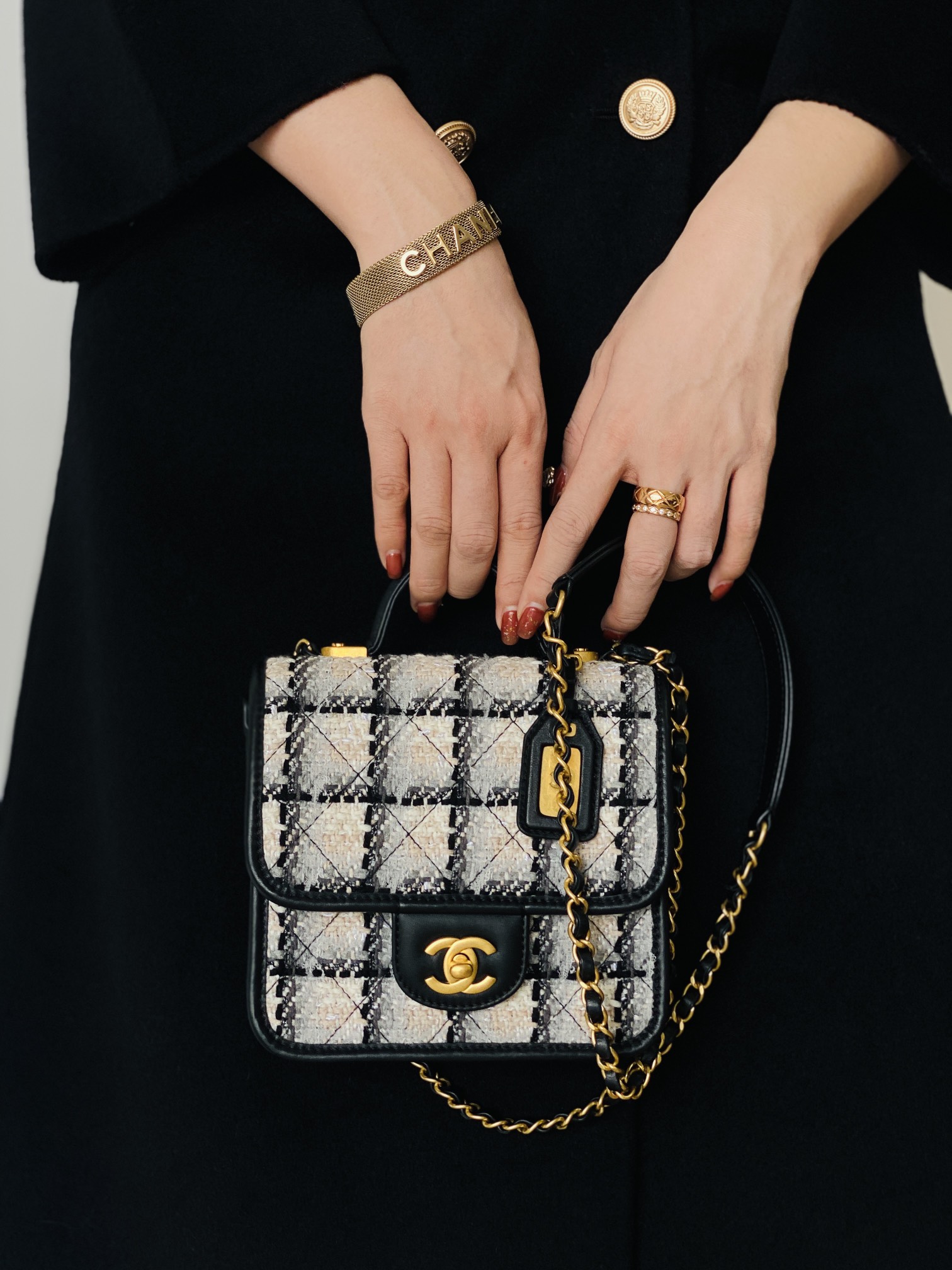 Ch@nel Flap Bag-17×20.5x6CM