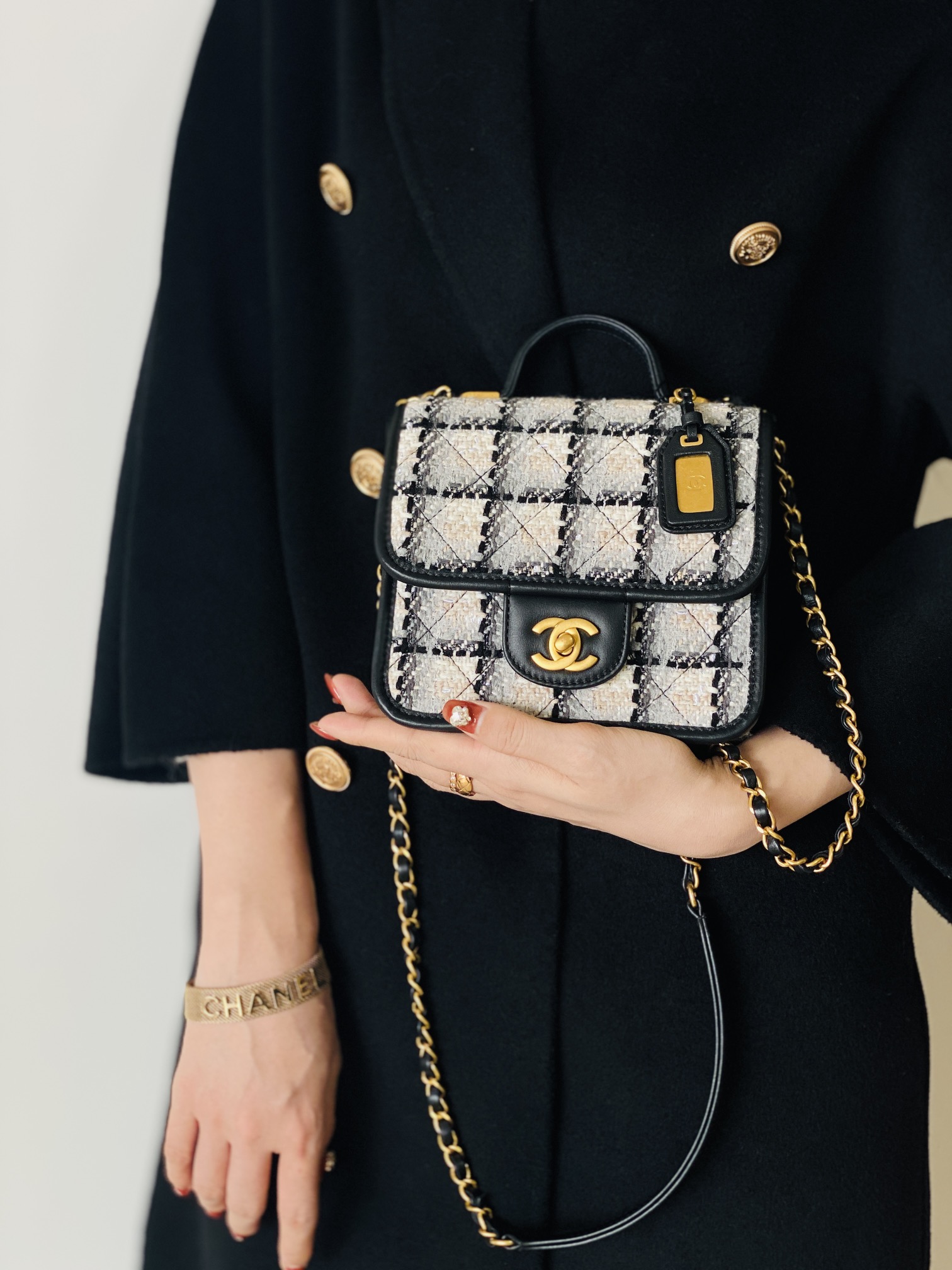 Ch@nel Flap Bag-17×20.5x6CM