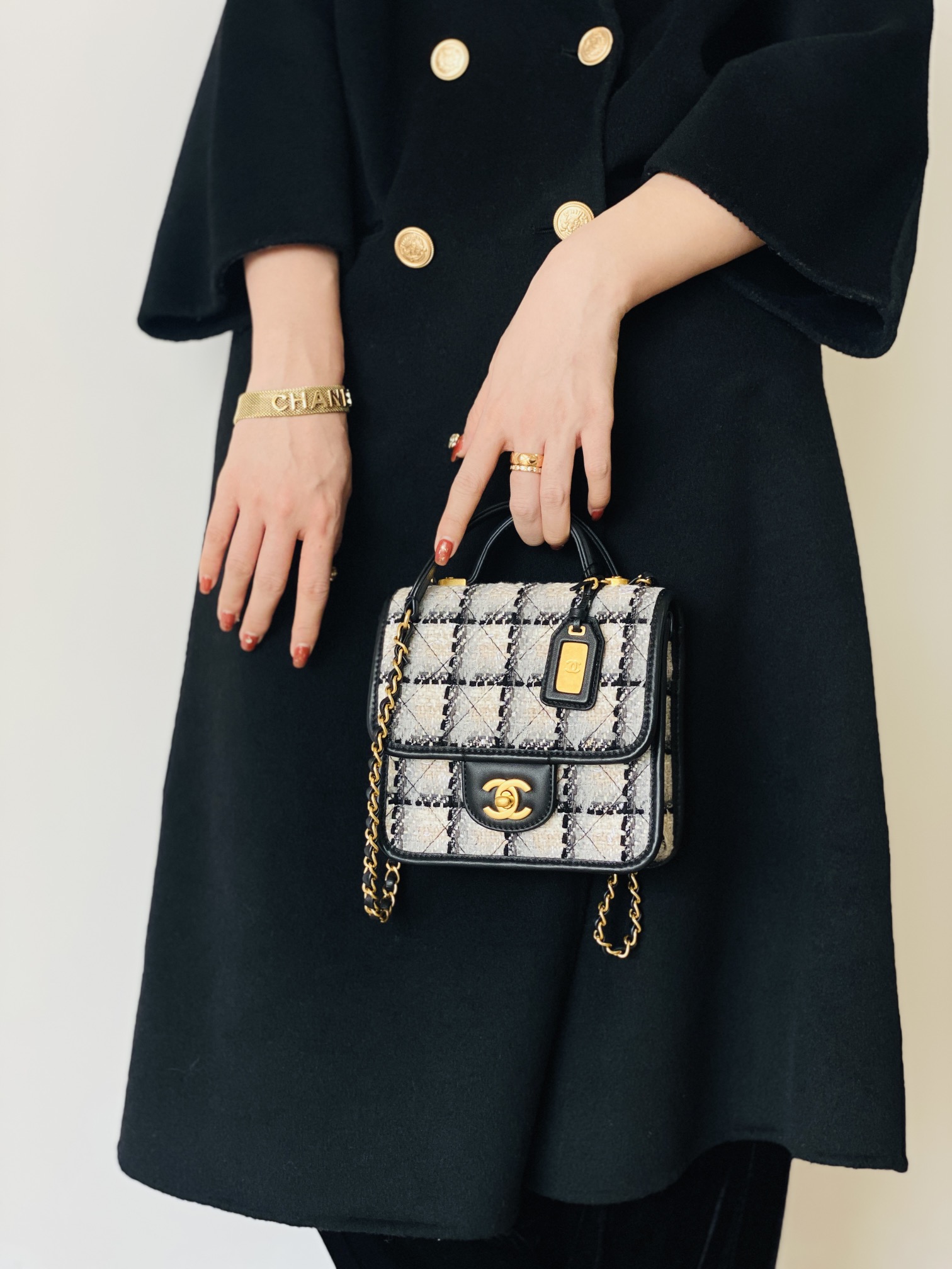 Ch@nel Flap Bag-17×20.5x6CM