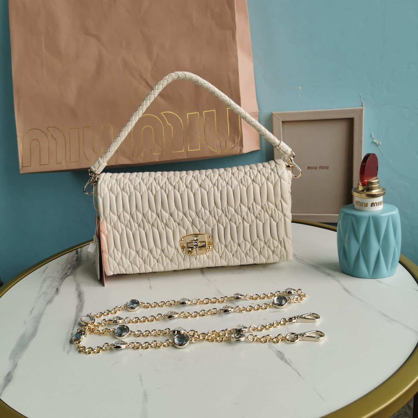 MiuMiu Chain Bag-22.5*4.5*12CM