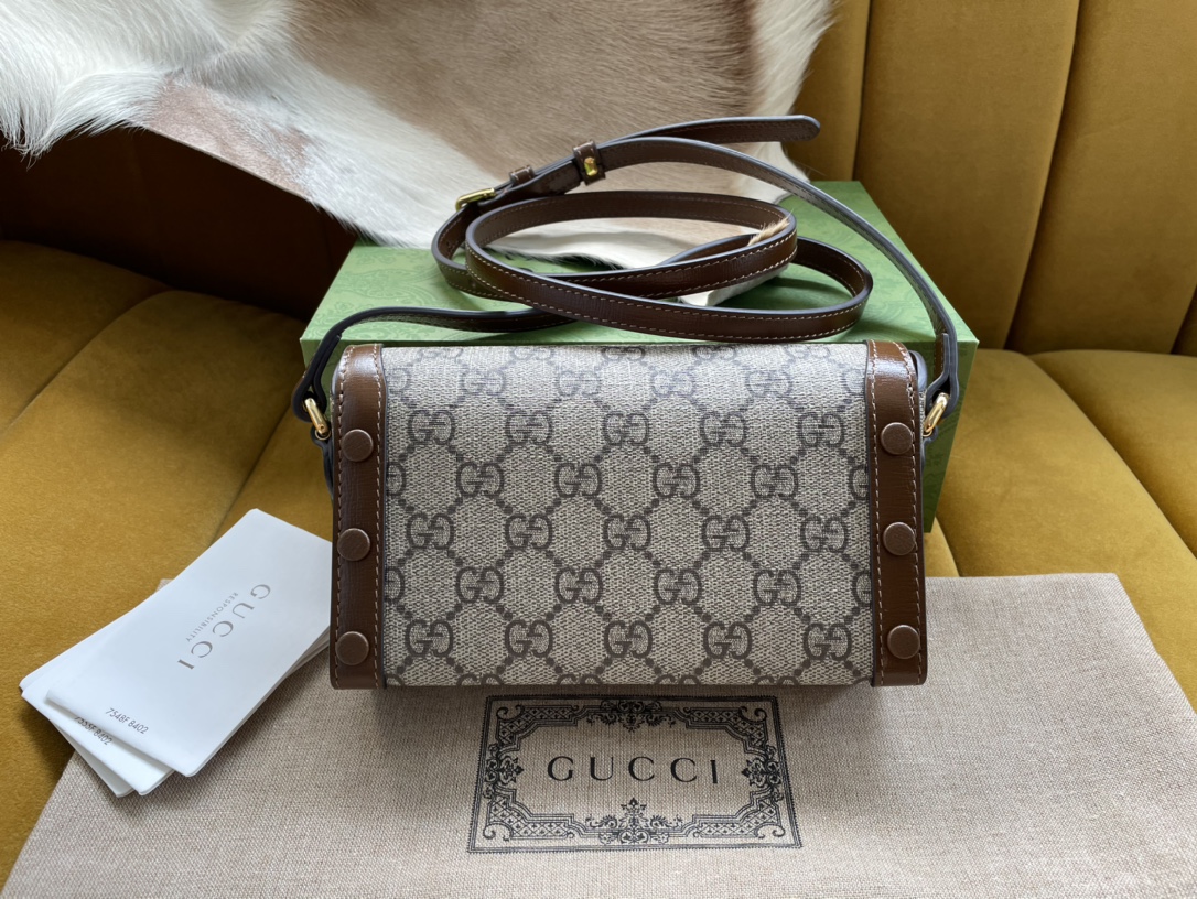 Gucci GG Horsebit 1955 Bag-18x12x5CM Gucci GG Horsebit 1955 Bag-18x12x5CM