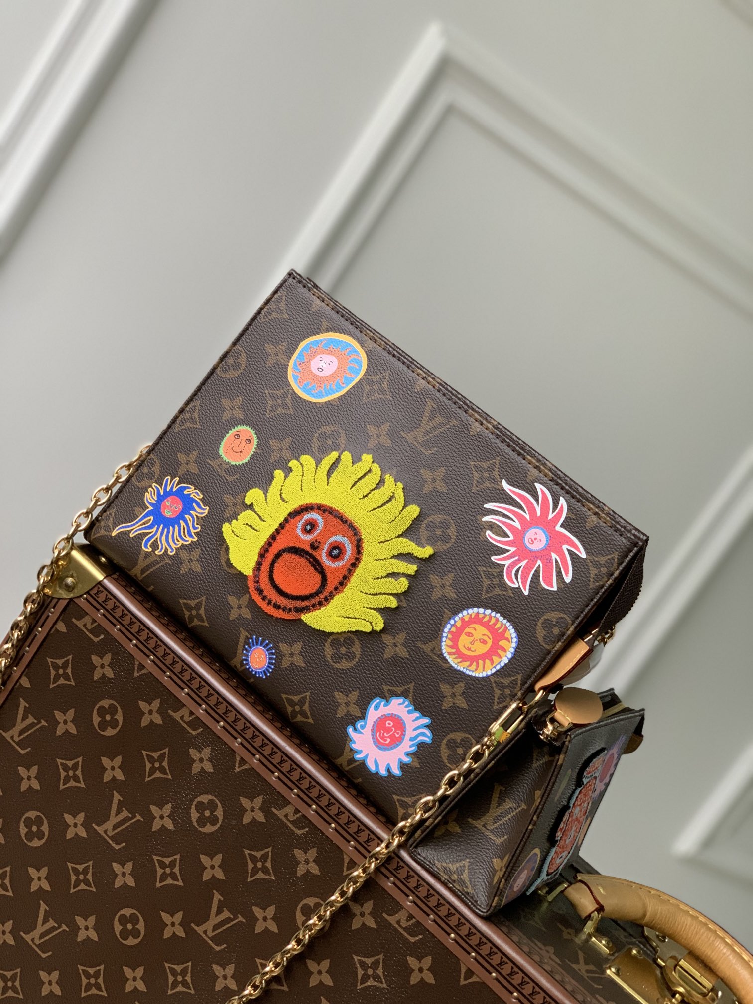 Louis Vuitton x YK Toiletry Pouch On Chain – 25 x 20 x 5.5 CM