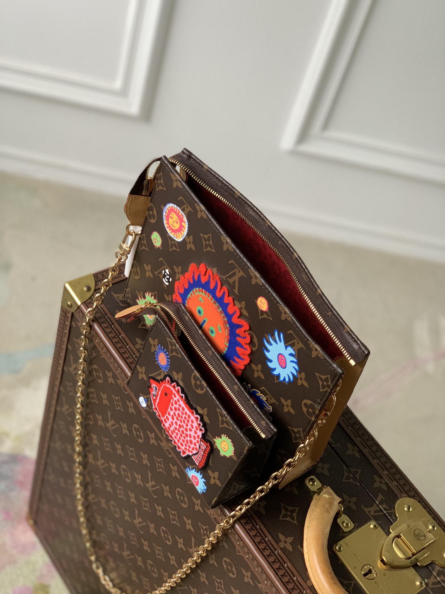 Louis Vuitton x YK Toiletry Pouch On Chain – 25 x 20 x 5.5 CM