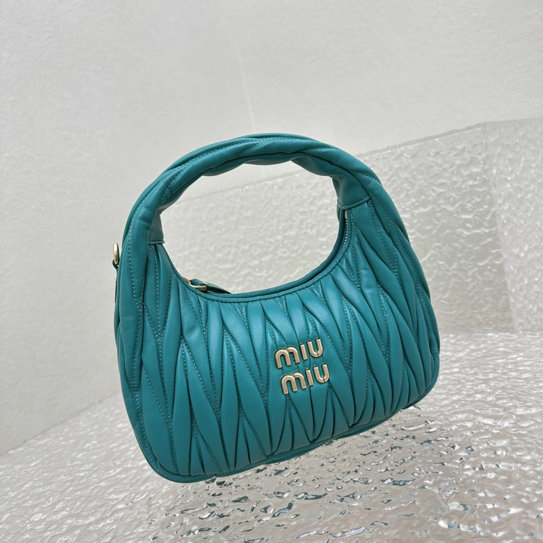 MiuMiu Wander Hobo Bag-20*6*17CM MiuMiu Wander Hobo Bag-20*6*17CM