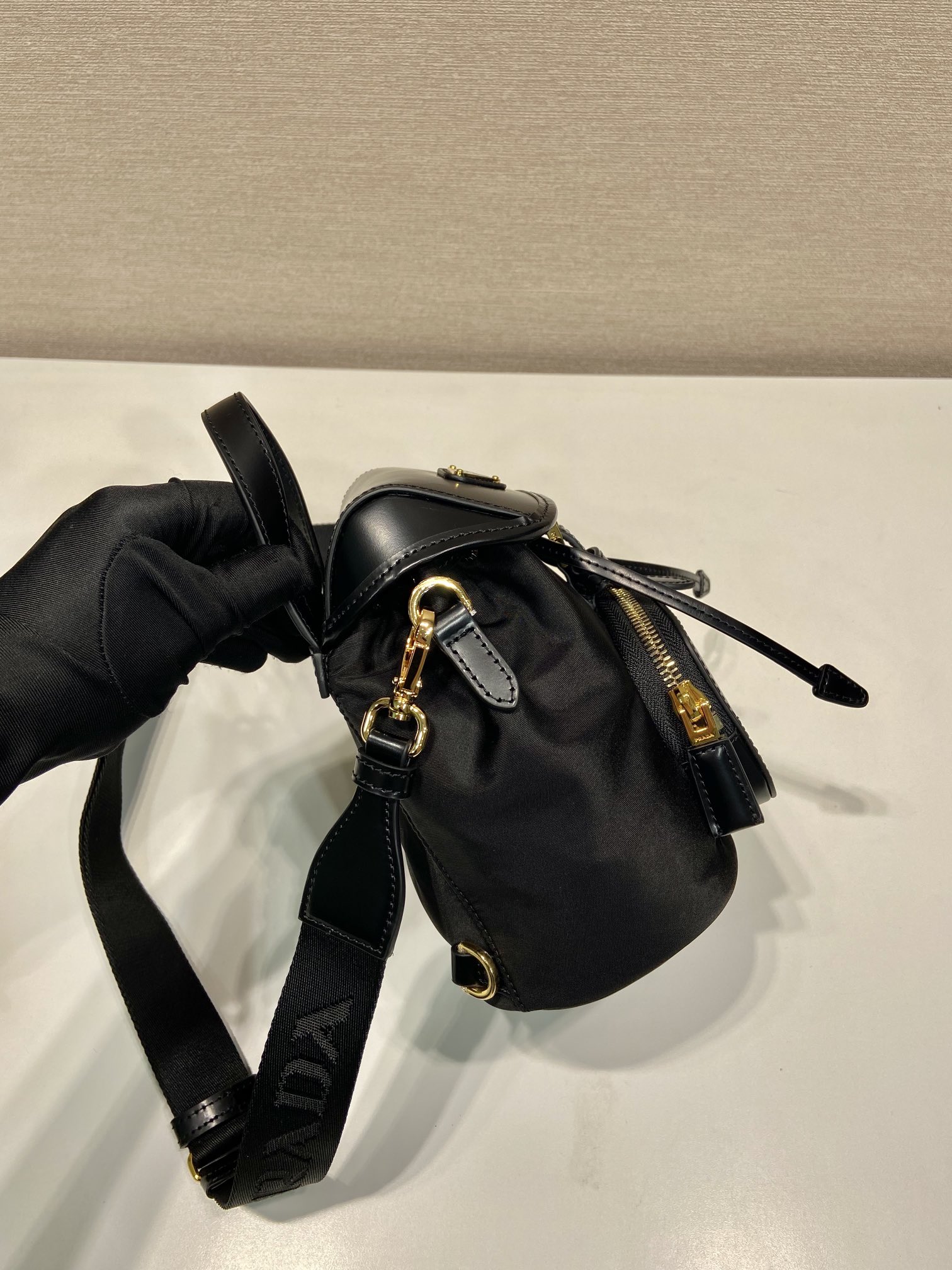 Prada Backpack 1BZ075 -16*18*10.5CM Prada Backpack 1BZ075 -16*18*10.5CM