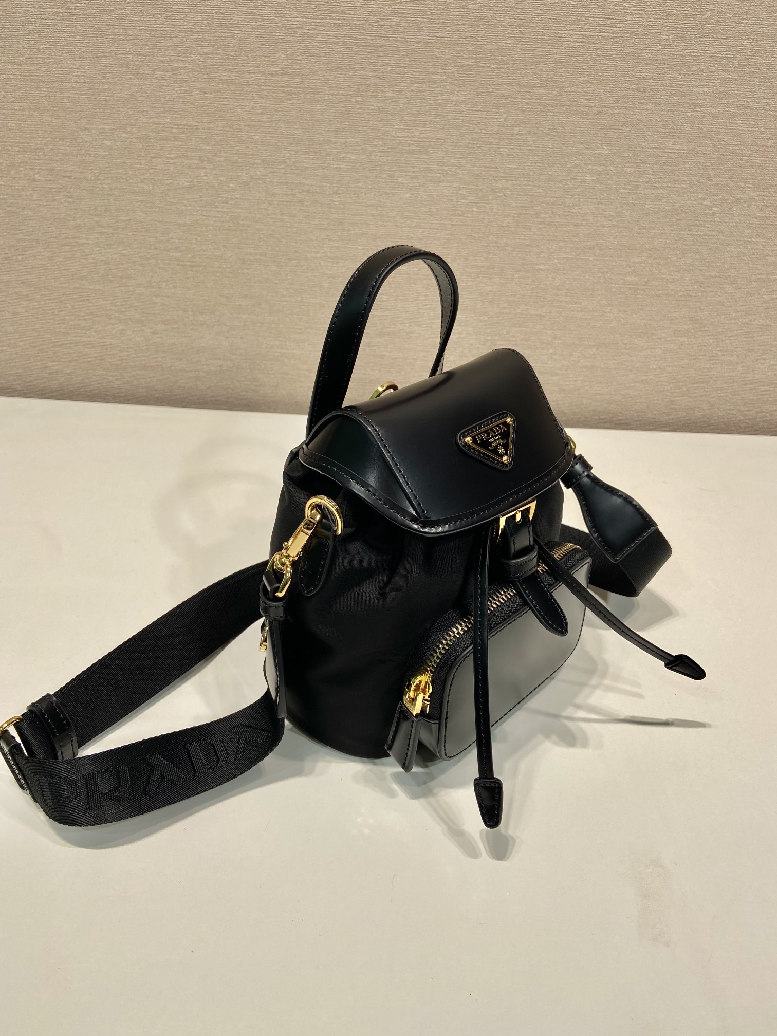Prada Backpack 1BZ075 -16*18*10.5CM Prada Backpack 1BZ075 -16*18*10.5CM
