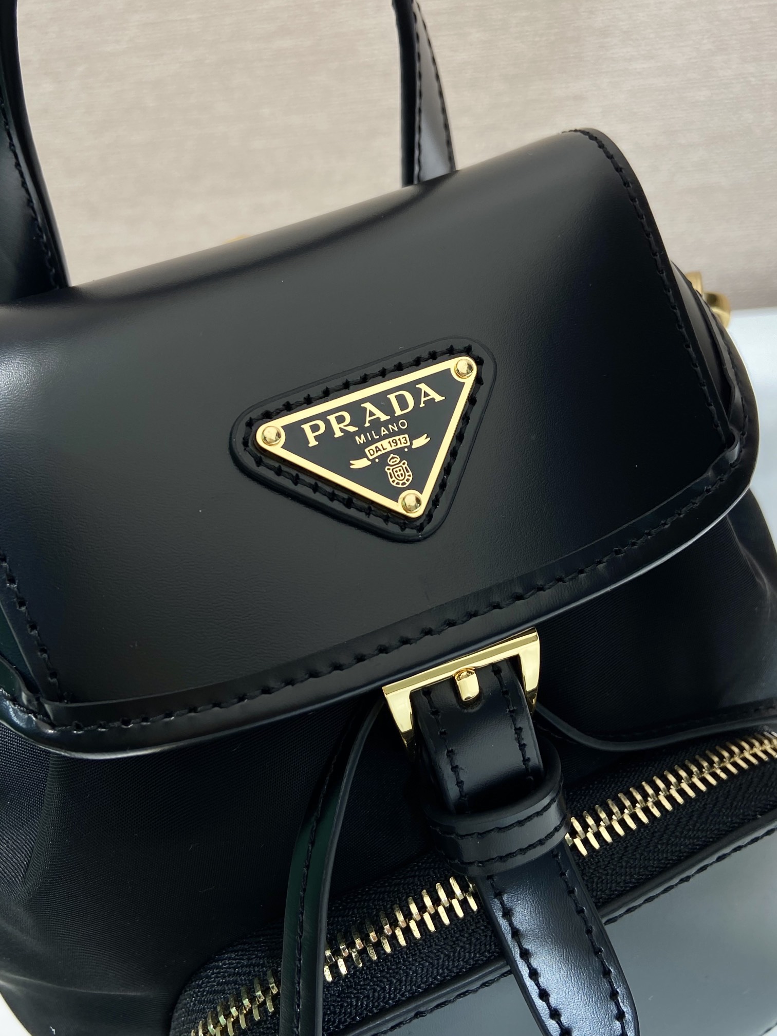 Prada Backpack 1BZ075 -16*18*10.5CM Prada Backpack 1BZ075 -16*18*10.5CM