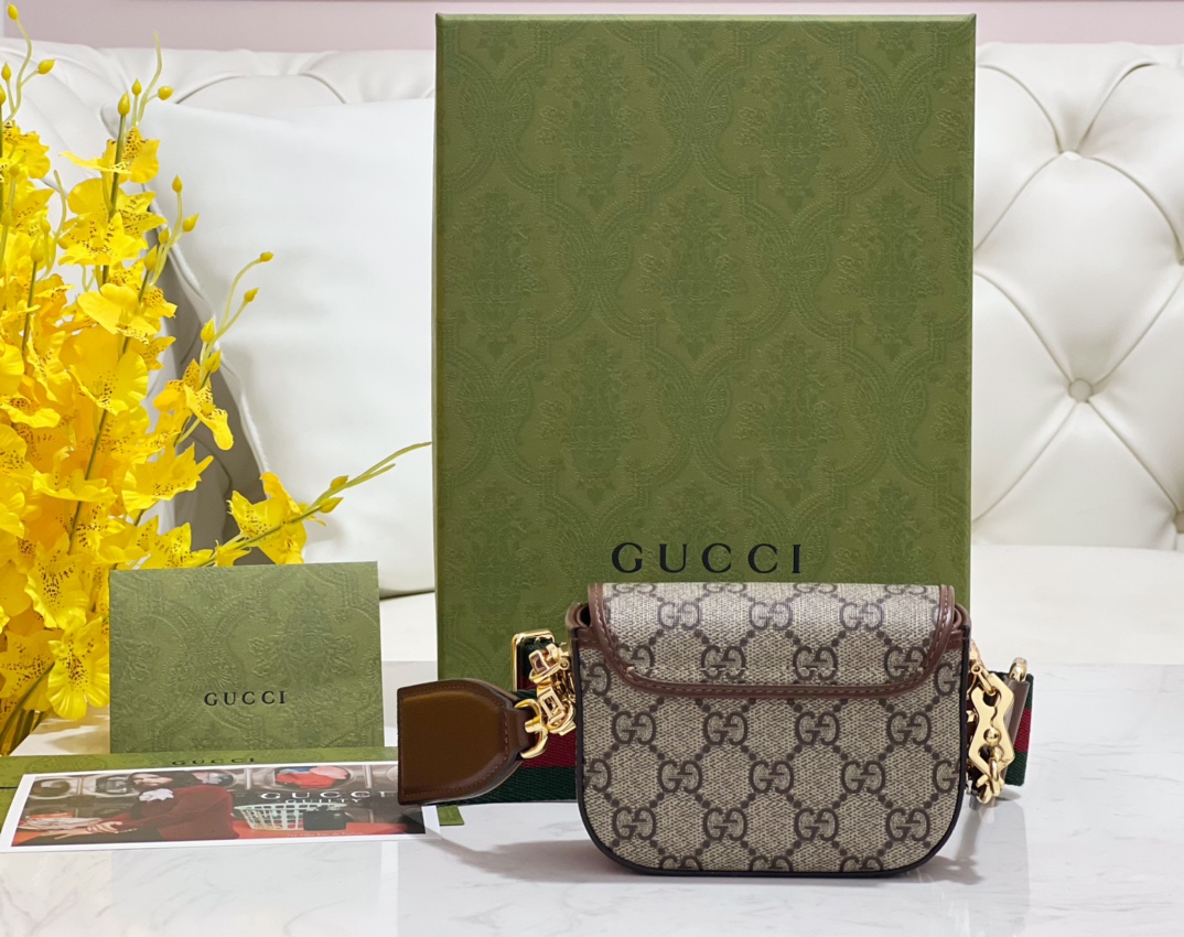 Gucci GG Horsebit 1955 Bag-12*9*4CM Gucci GG Horsebit 1955 Bag-12*9*4CM