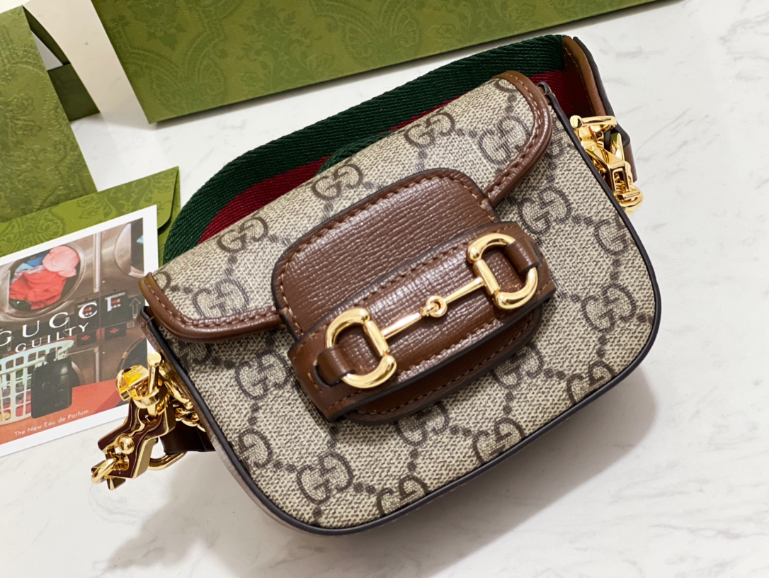 Gucci GG Horsebit 1955 Bag-12*9*4CM Gucci GG Horsebit 1955 Bag-12*9*4CM