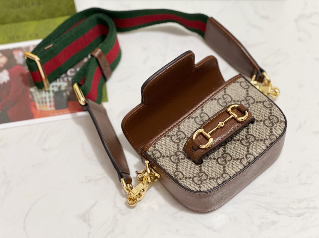 Gucci GG Horsebit 1955 Bag-12*9*4CM Gucci GG Horsebit 1955 Bag-12*9*4CM