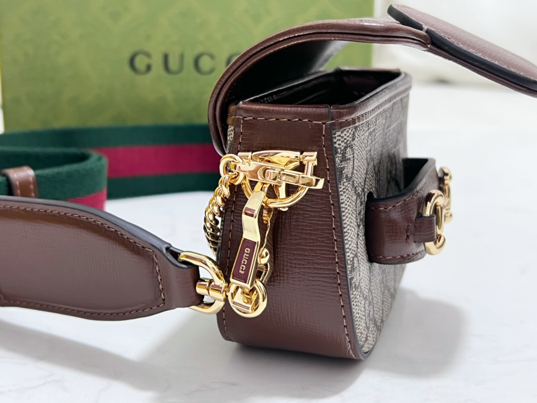 Gucci GG Horsebit 1955 Bag-12*9*4CM Gucci GG Horsebit 1955 Bag-12*9*4CM