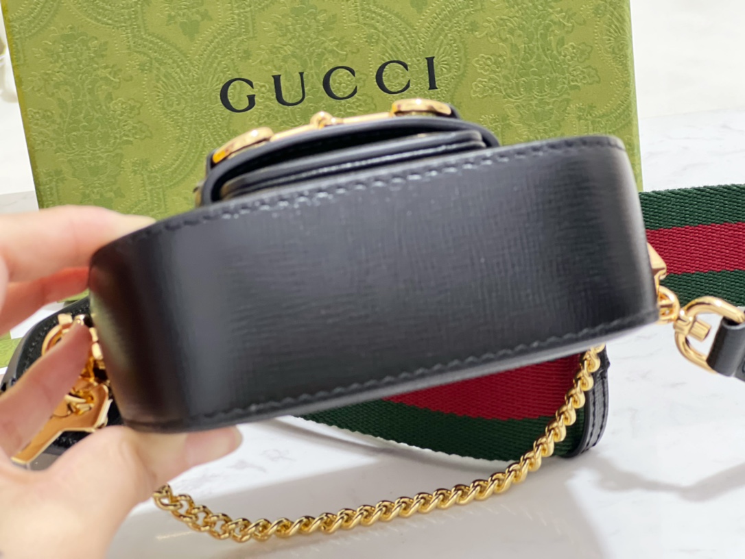 Gucci GG Horsebit 1955 Bag-12*9*4CM Gucci GG Horsebit 1955 Bag-12*9*4CM