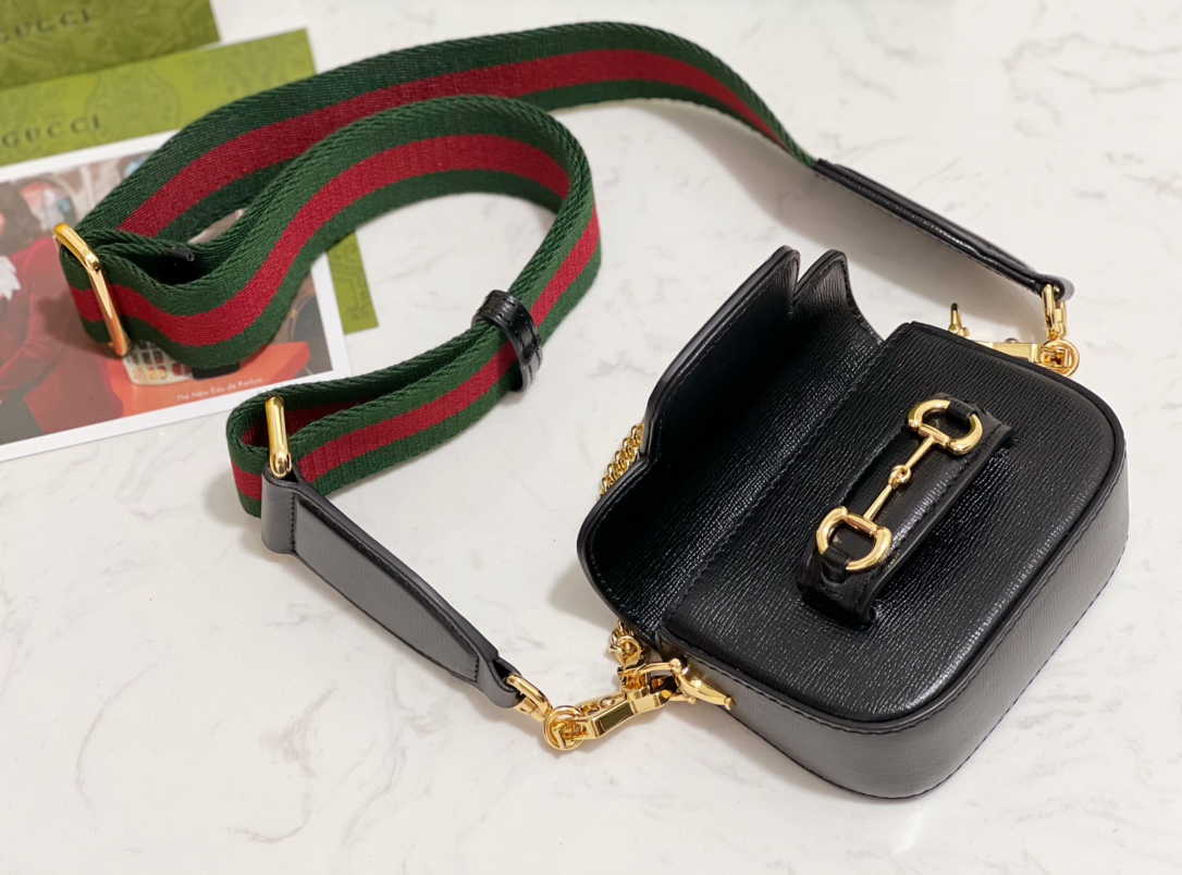 Gucci GG Horsebit 1955 Bag-12*9*4CM Gucci GG Horsebit 1955 Bag-12*9*4CM