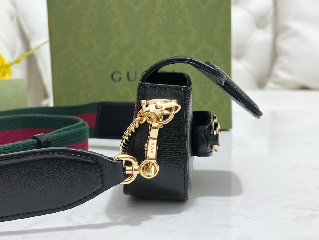 Gucci GG Horsebit 1955 Bag-12*9*4CM Gucci GG Horsebit 1955 Bag-12*9*4CM