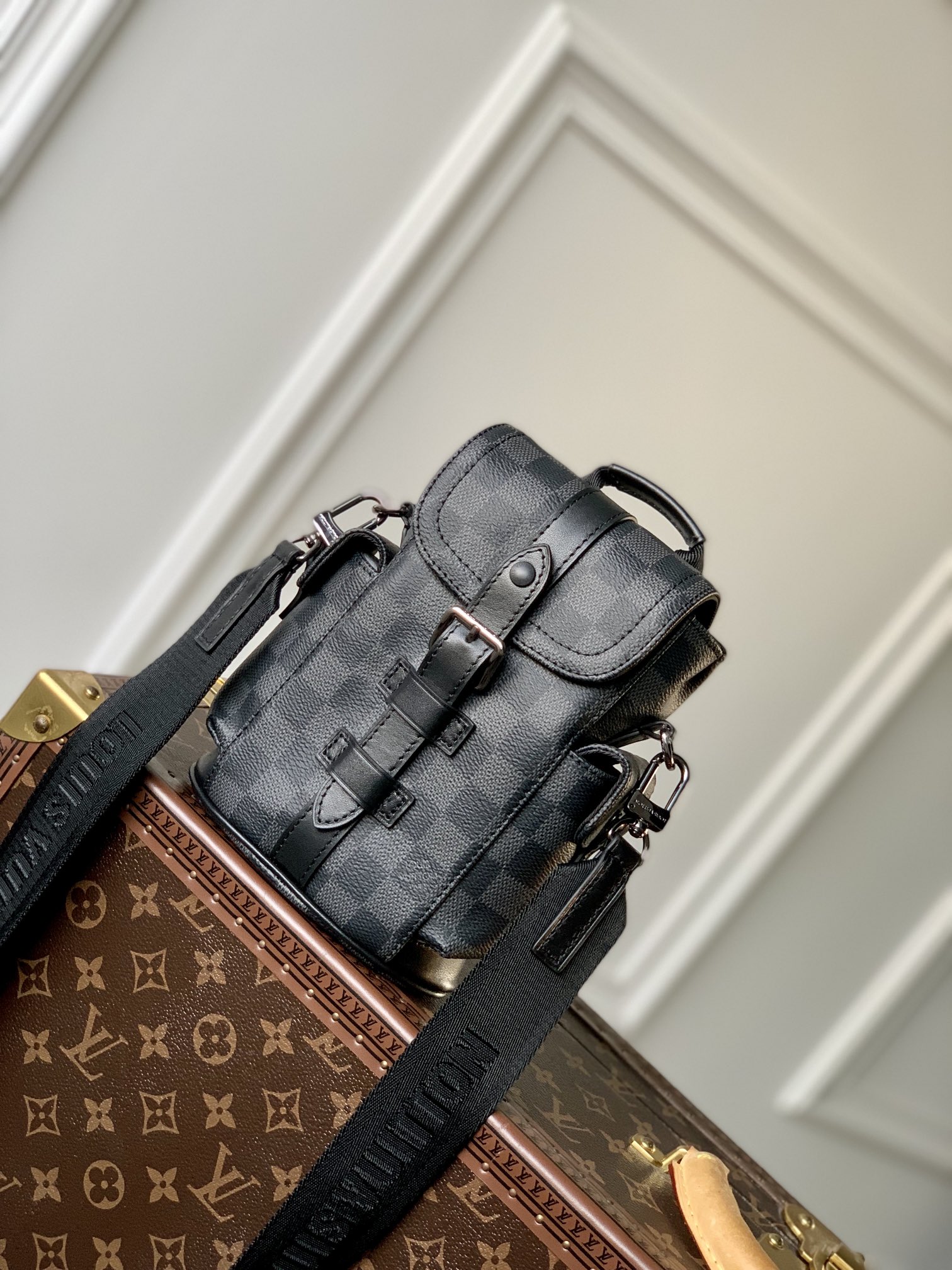 Louis Vuitton Nano Christopher Bag-14 x 19 x 6CM