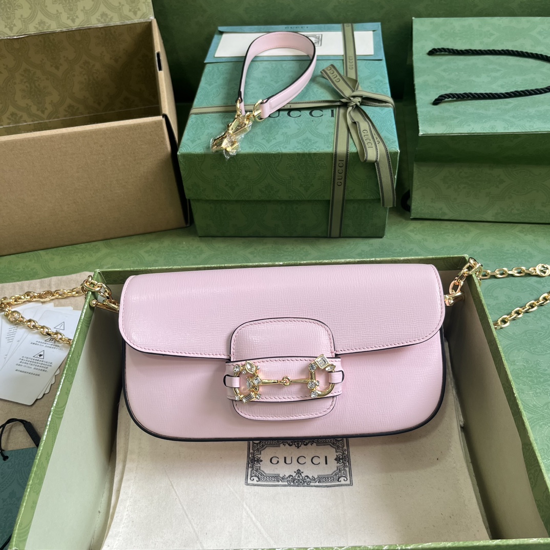 Gucci Gucci Horsebit 1955 Bag-13*24*5.5CM