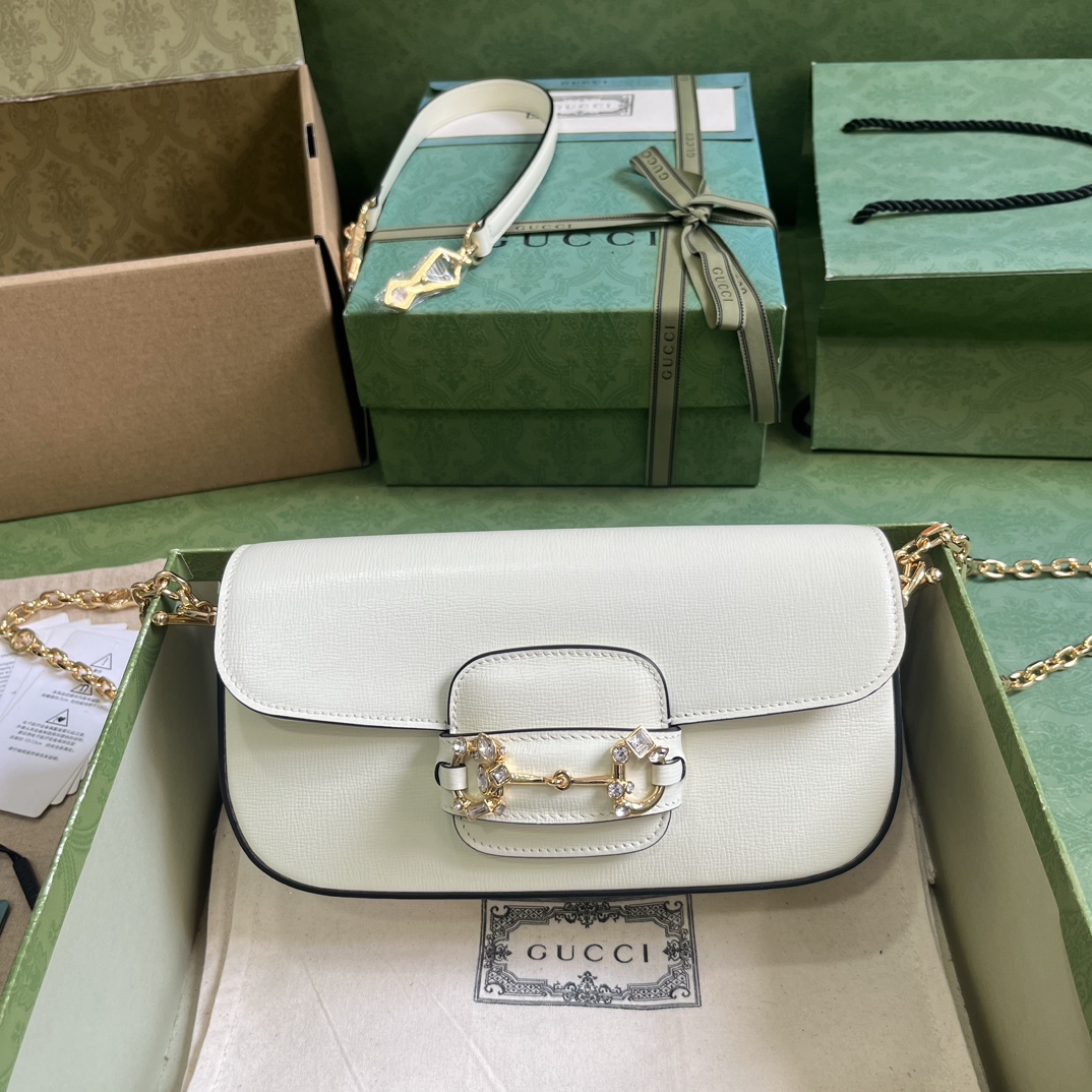 Gucci Gucci Horsebit 1955 Bag-13*24*5.5CM